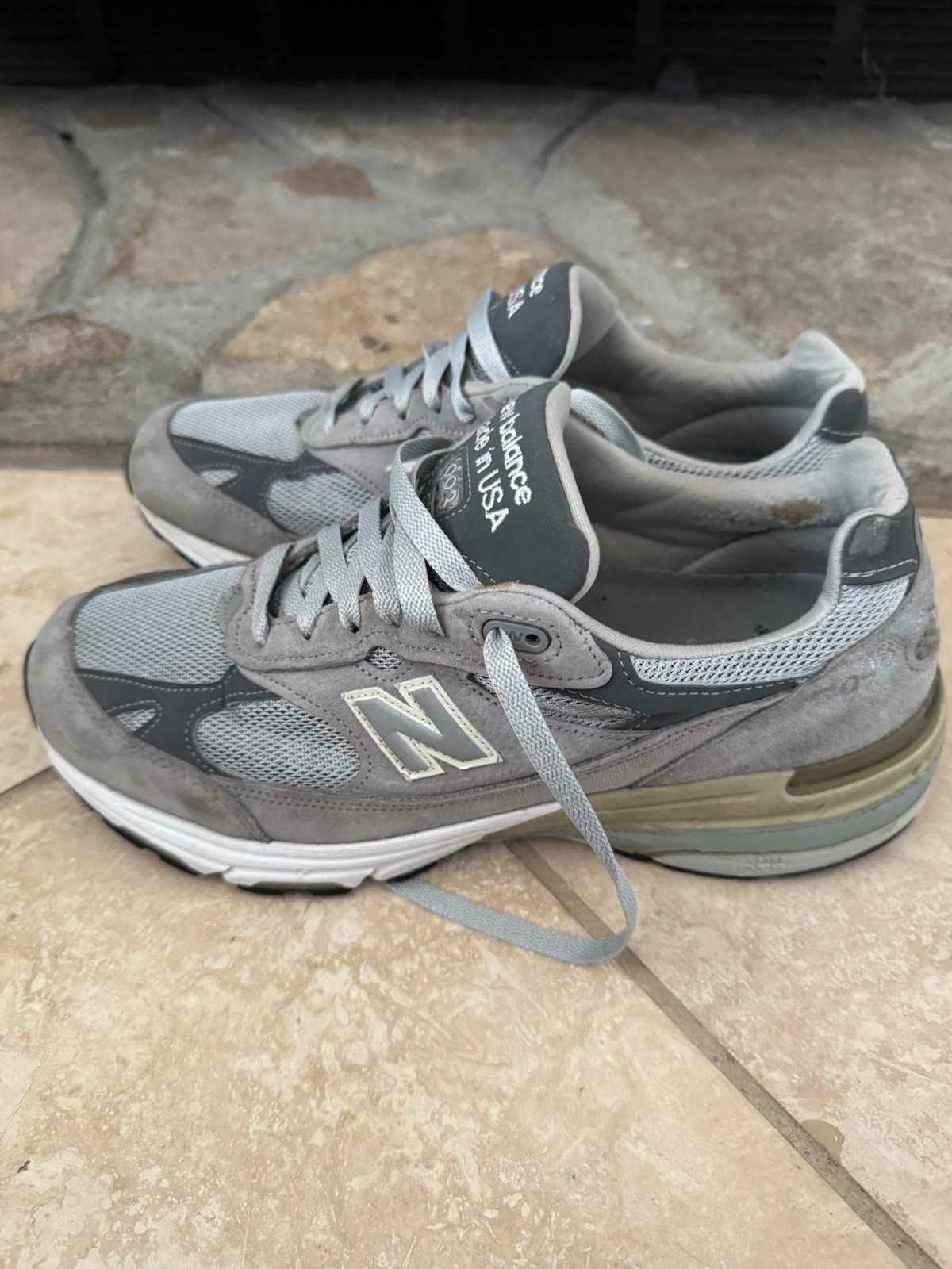 Size 10.5 – New Balance 993 Gray White Please See Details