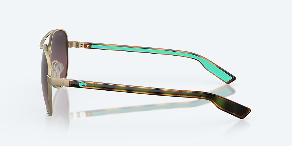 Costa Del Mar Sunglasses PELI Brushed Gold / Rose Gradient POLARIZED 580G Glass