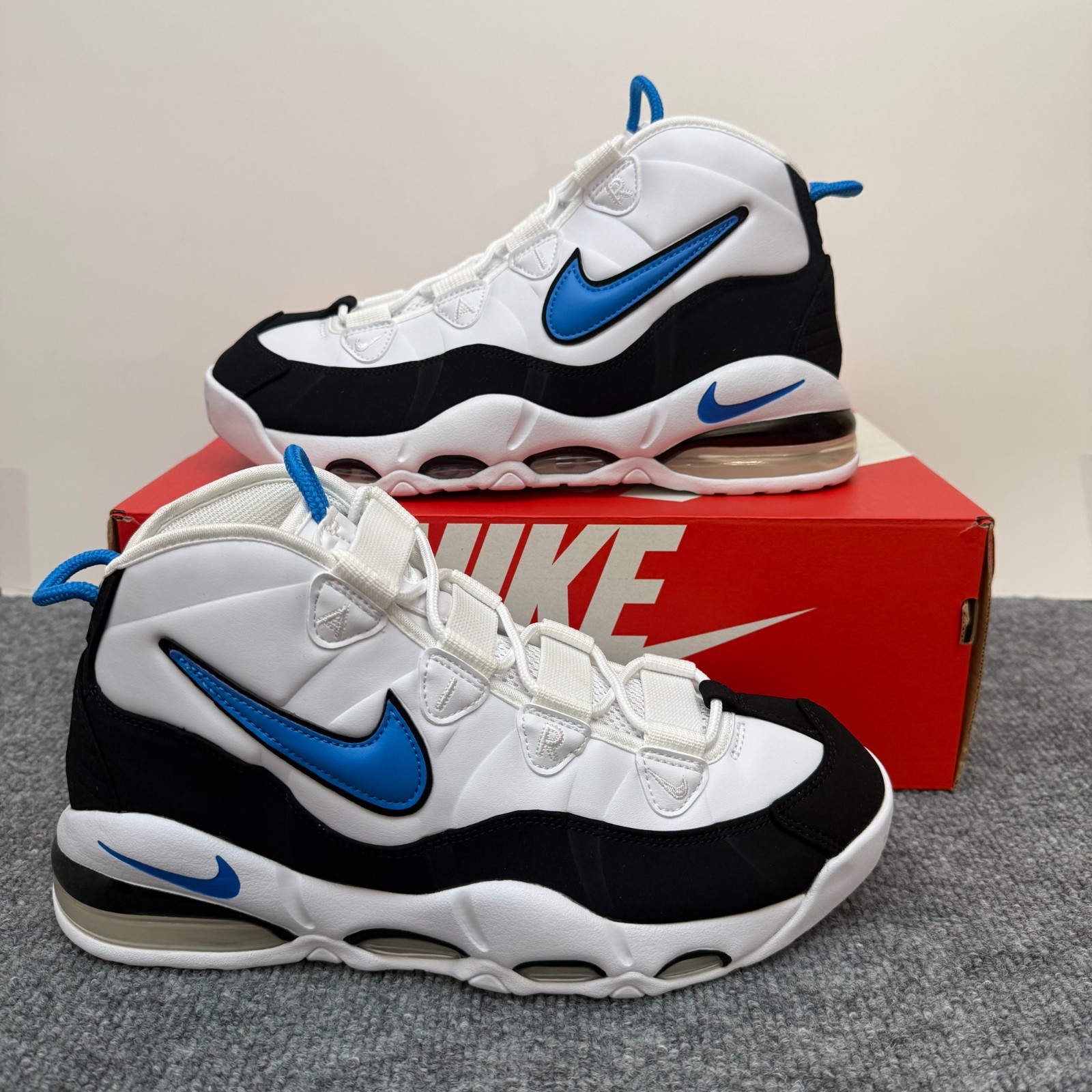 Nike Air Max Uptempo 95 Orlando Magic White Black Blue CK0892 103 Men Size 10