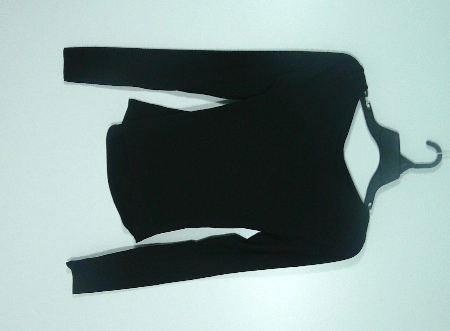 H & M Divided Black Ruched Blouse Size M