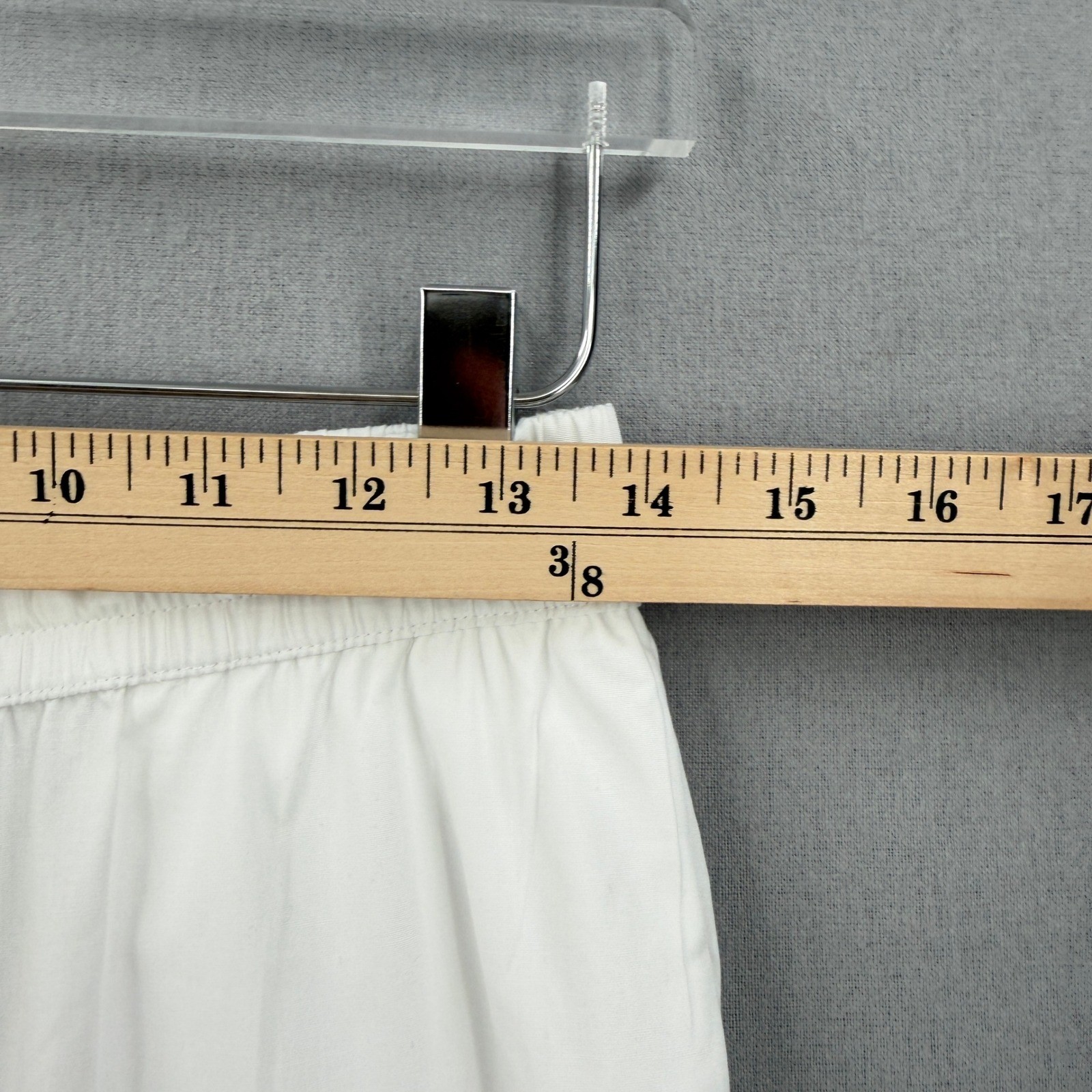 ENZA COSTA Poplin Resort Pant Womens Small White Cotton Wide Leg Drawstring NEW
