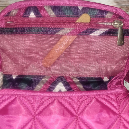 LUG Mini Crossbody – Swing/Orchid – Magenta Dark Pink – Adjustable Strap – RFID