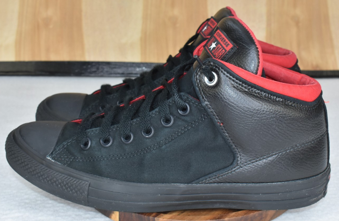 Converse CTAS High Street Hi Space Explorer Men Shoes 10 Black Red Casual Skate