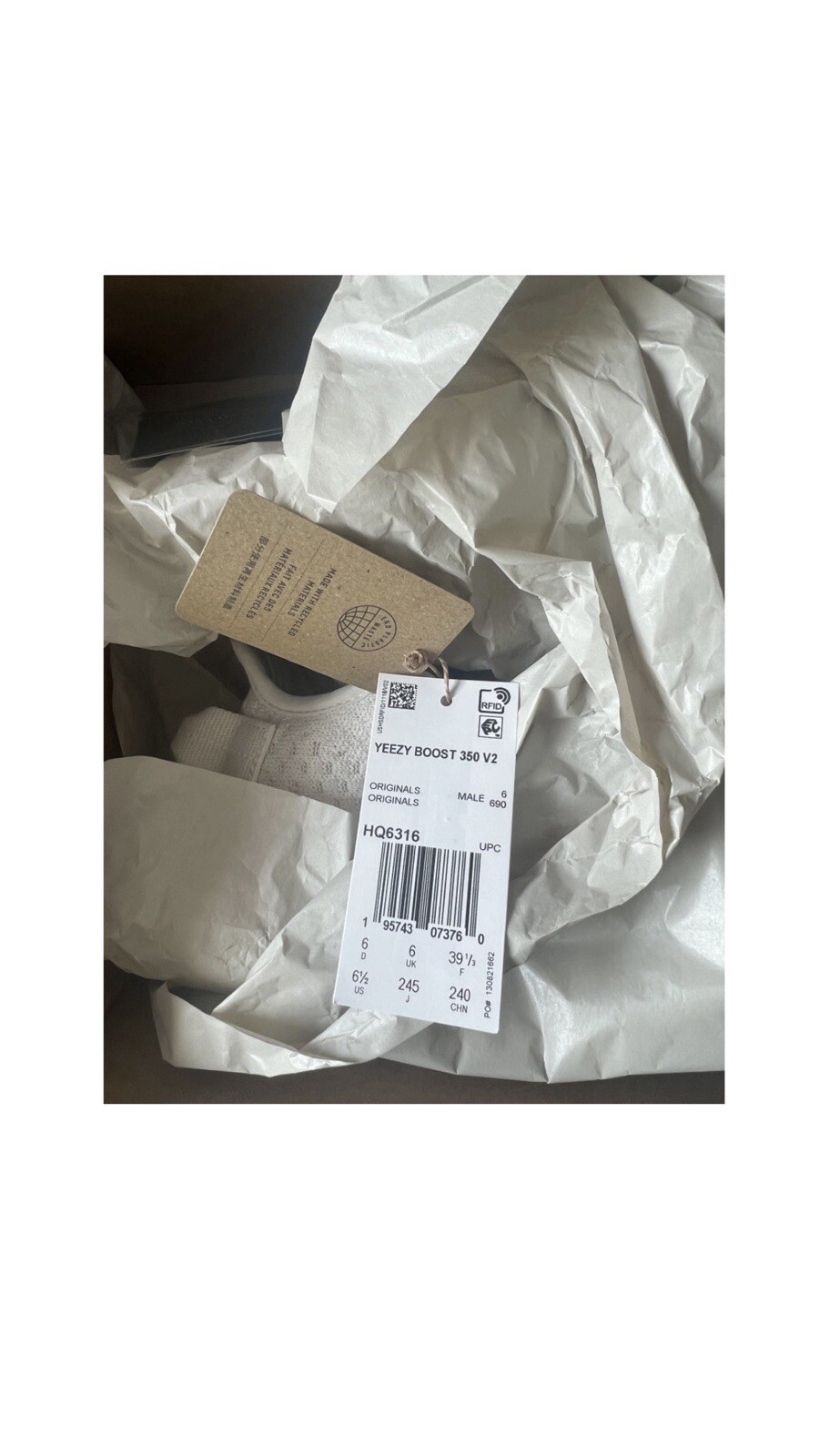 Size 6.5 – adidas Yeezy Boost 350 V2 Low Bone