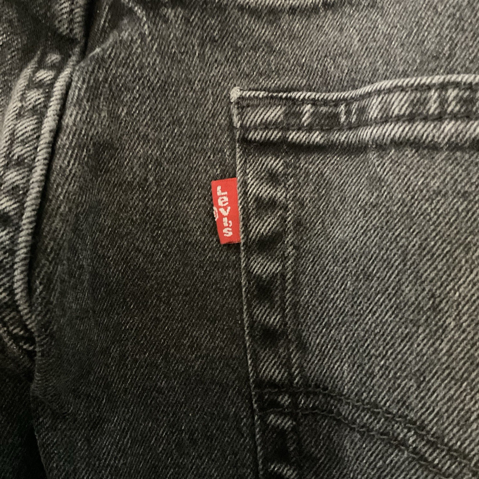 Levi’s 505 Jeans Classic Straight Leg Washed Black Men’s Size 38×30