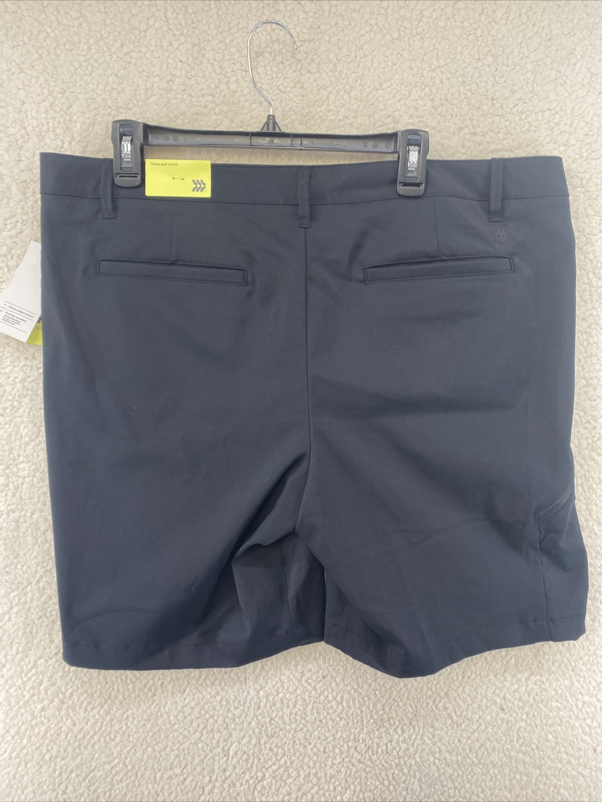 All in Motion Quick Dry UPF 50 Moisture Wicking Cargo Golf Shorts Black Size 40