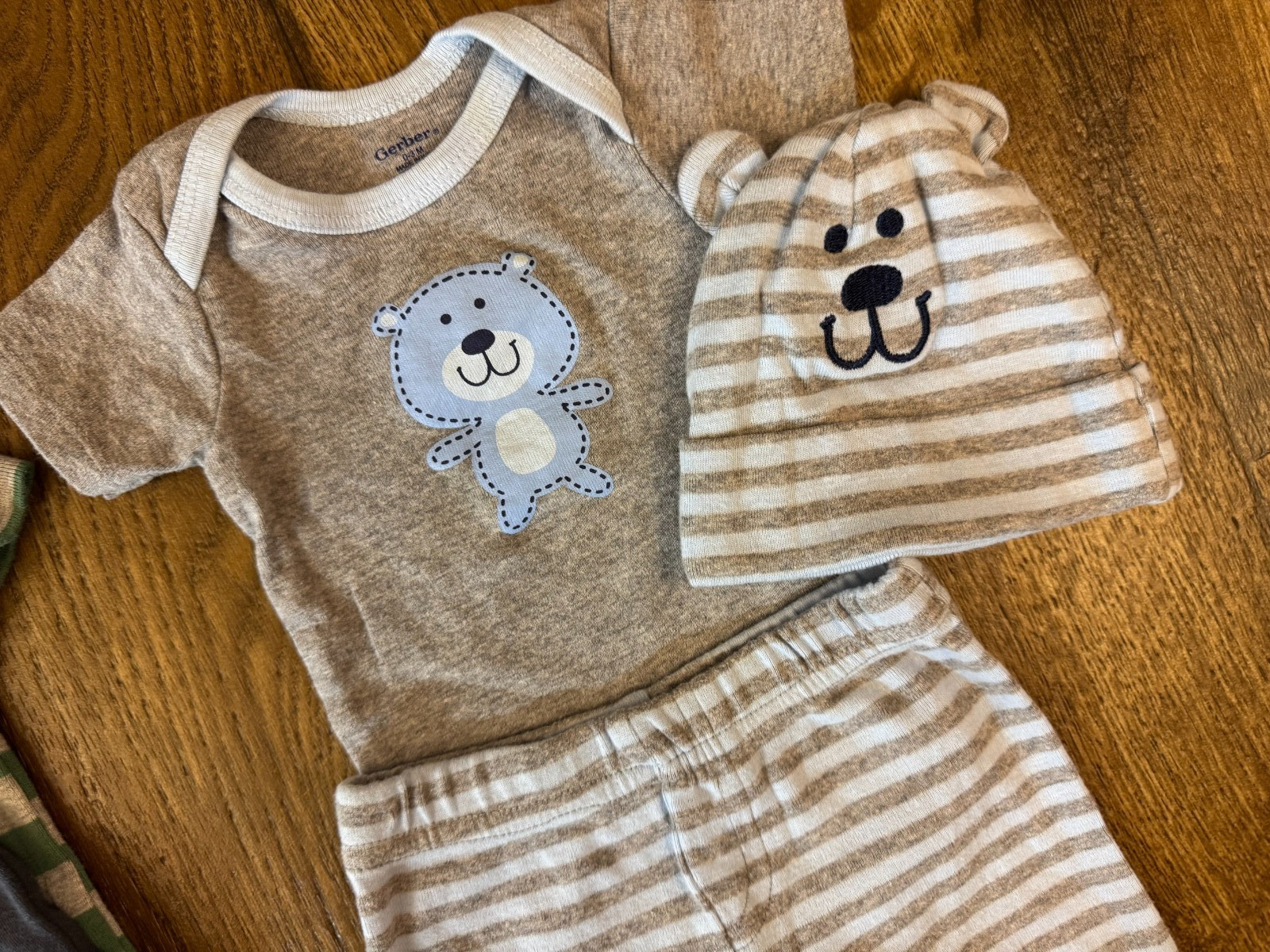 Gerber Baby Boy Clothes 0/3 Months Outfits Bodysuits Pants Rompes Hat Lot Bundle