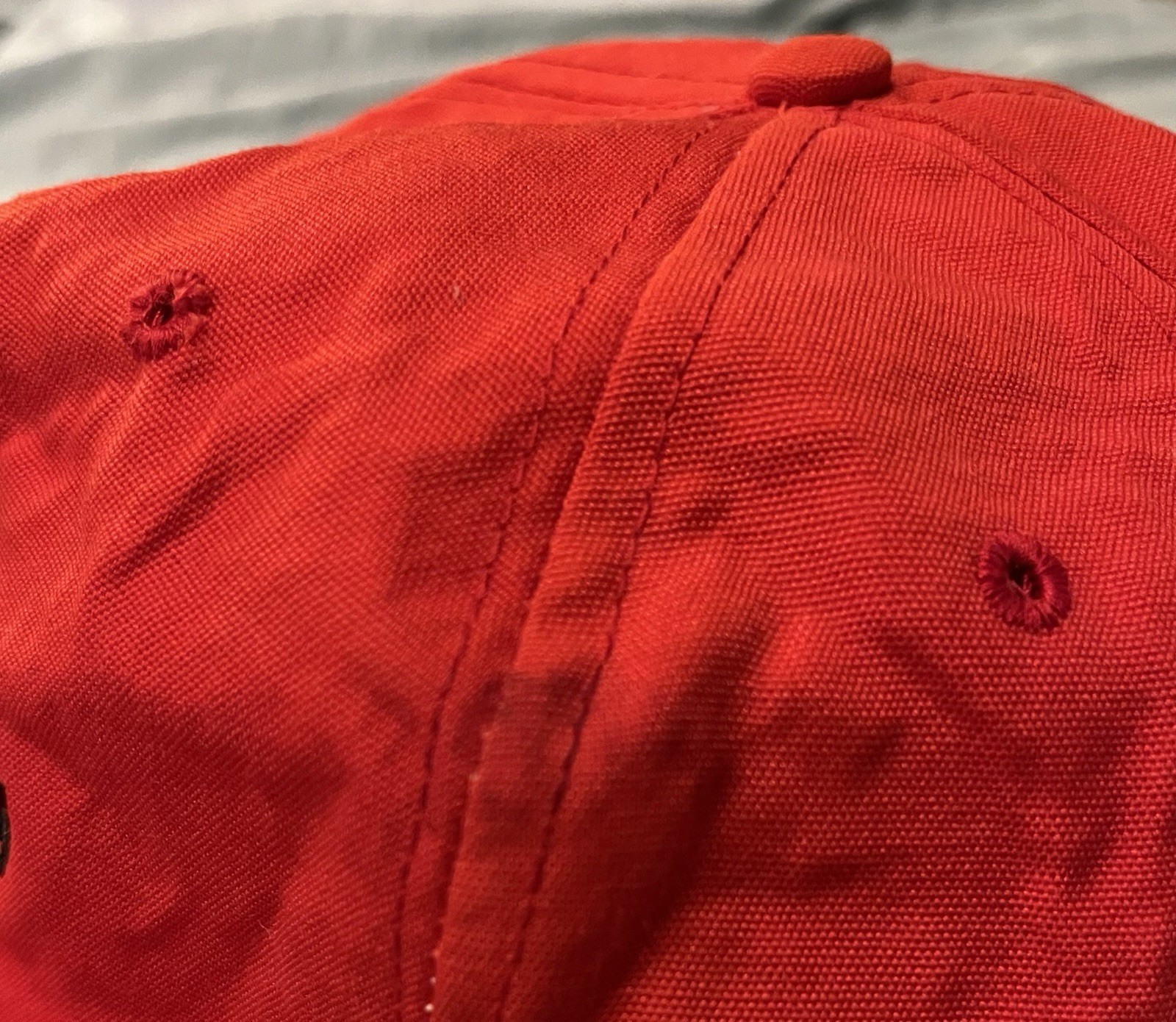 Vintage Wrangler Strapback Hat Cap Red Rope made in USA cowboy trucker