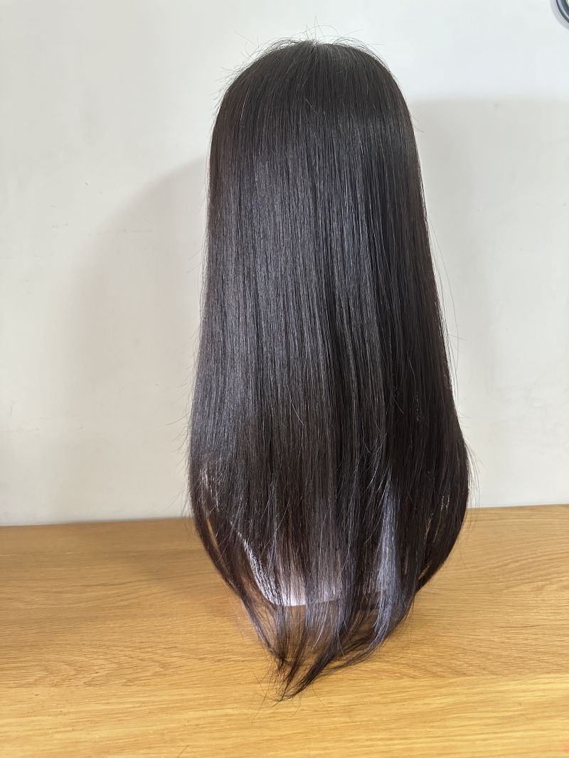 5.5″x6.3″ Left/Right/Middle Silk Top Part Best Virgin Human Hair Topper 10″~18″