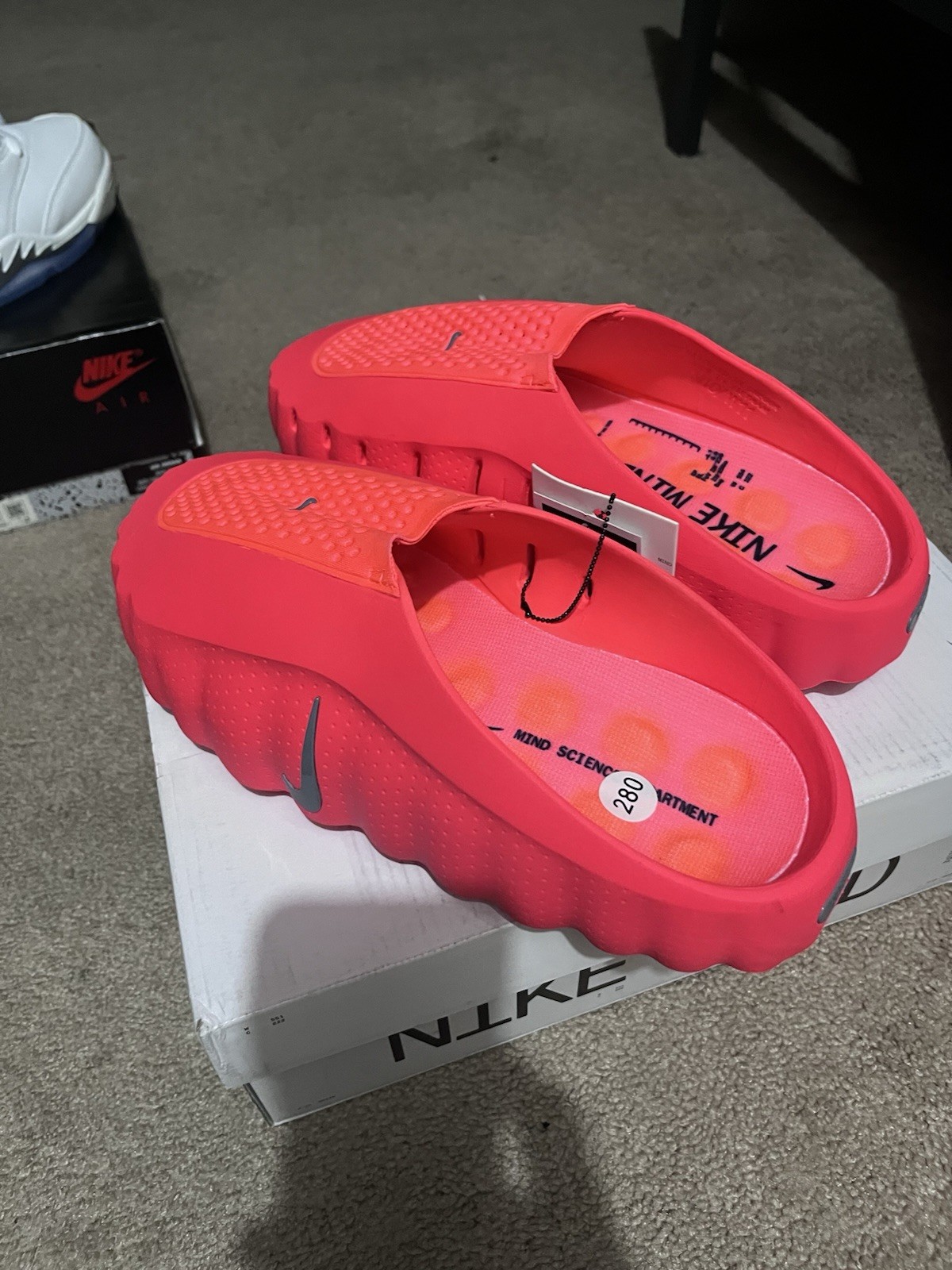 Nike Mind 001 Slide Sandals Red Men’s US 10 Slip-On HQ4307-600