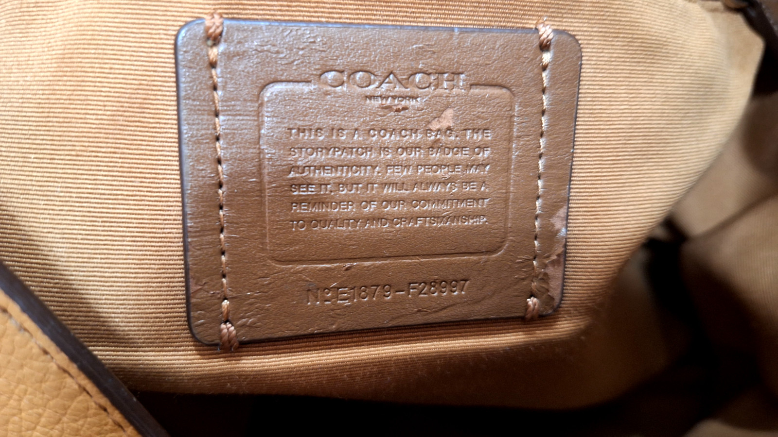 Coach F28997 British Tan Lexy Triple Compartment Shoulder Bag