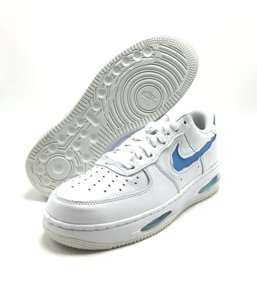 *NEW* MEN Nike Air Force 1 ’07 Low EVO White/University Blue (HF3630 101) 👍