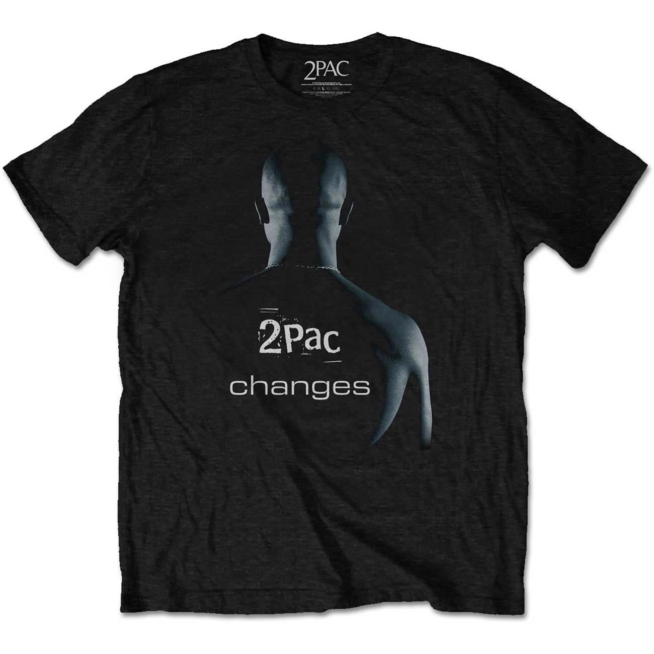 Men’s Tupac Changes Slim Fit T-shirt X-Large Black