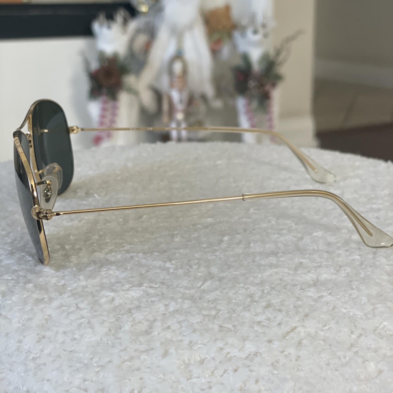 Ray-Ban RB3362 Cockpit Sunglasses 001/GF Gold Metal Frame Green Lens