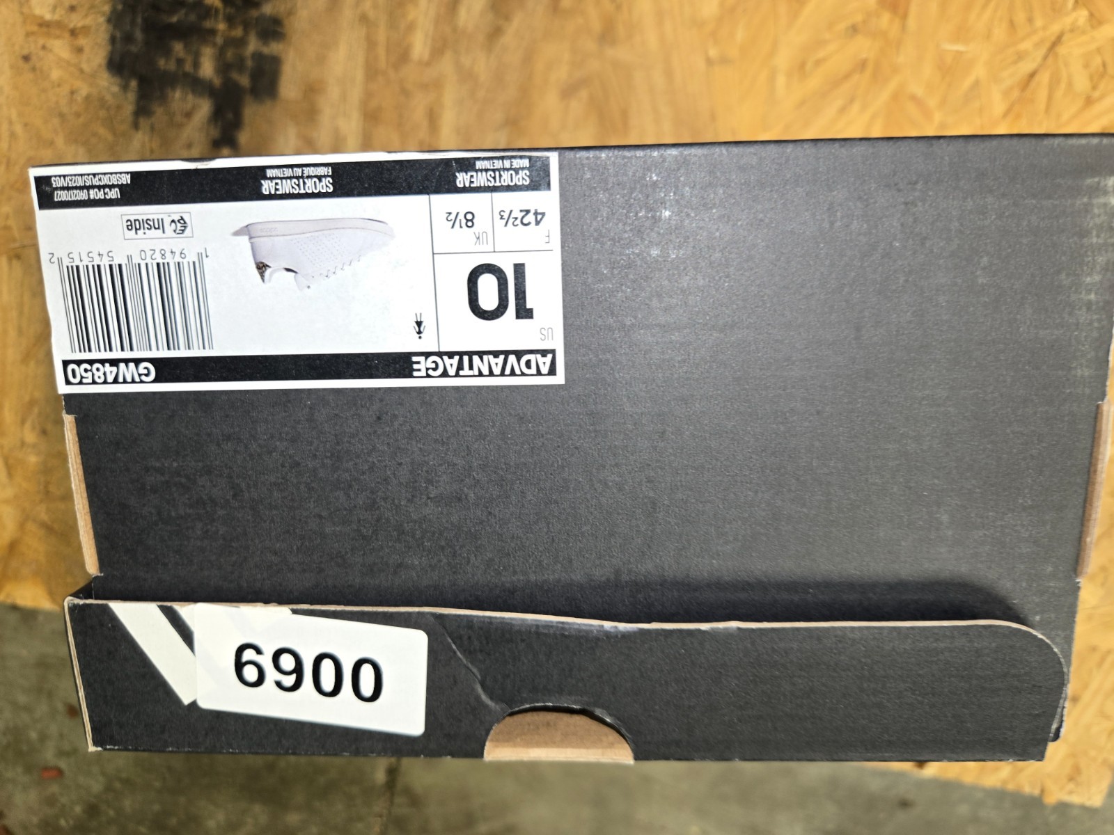 Size 10 – Adidas Advantage White Leopard W