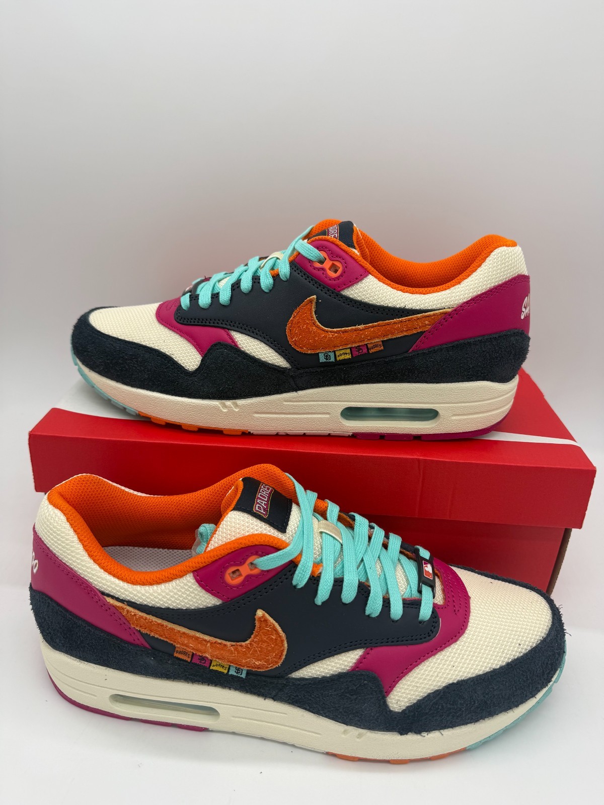 Nike Air Max 1 San Diego Padres City Connect MLB IQ2847-400 Size 11, 11.5, 12,13