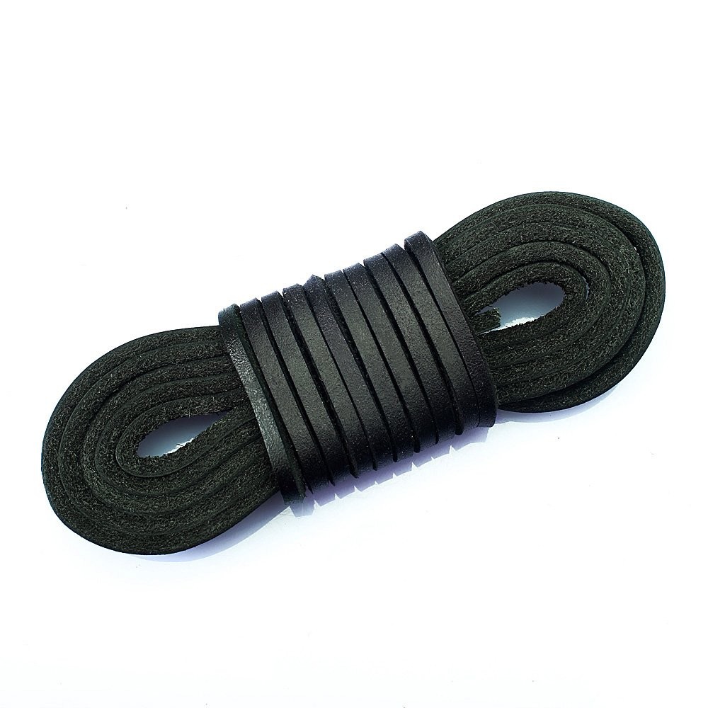 (TM Genuine Flat Leather Shoe Lace String Cord