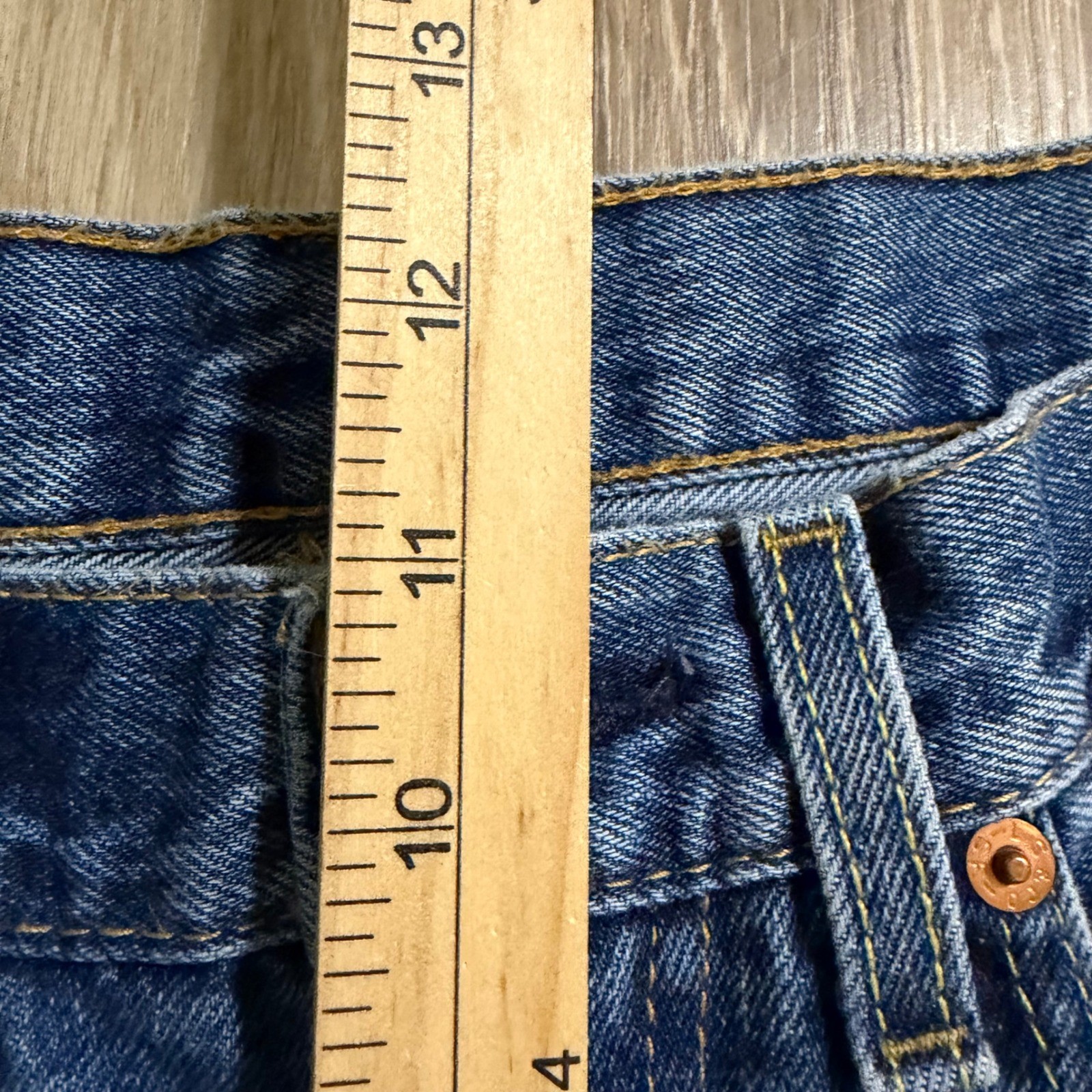 Levis 550 Relaxed Fit Blue Denim Jeans Men 34×32 (32×30) Medium Wash 100% Cotton