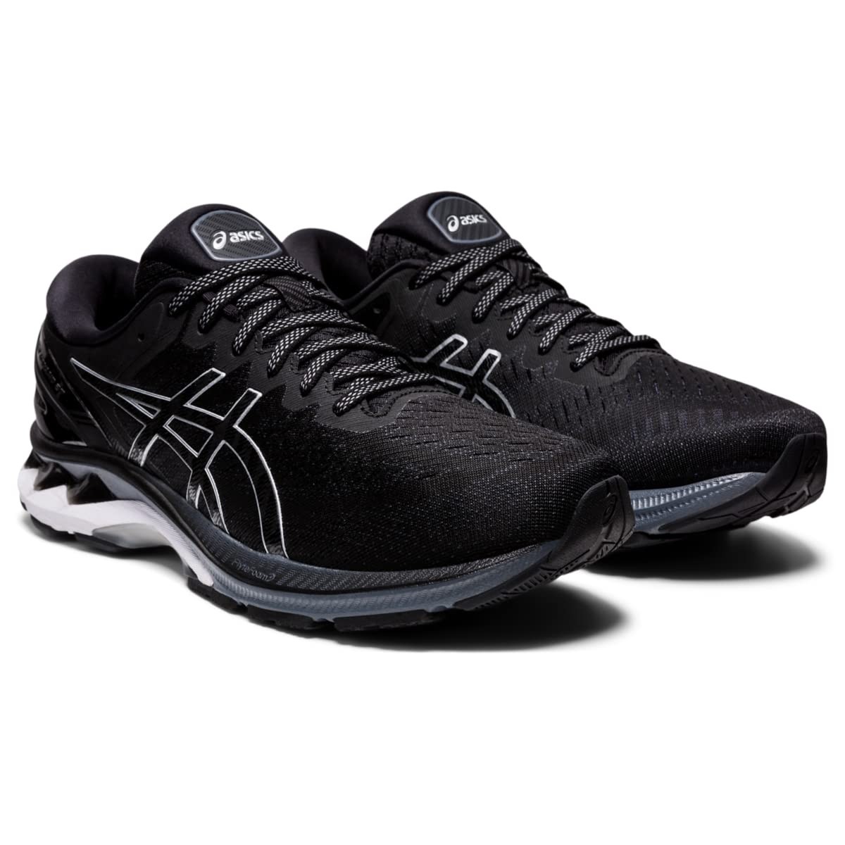 Size 12.5 – ASICS Gel Kayano (R) 27 Black/Pure Silver Extra Wide 4E 1011A833-001