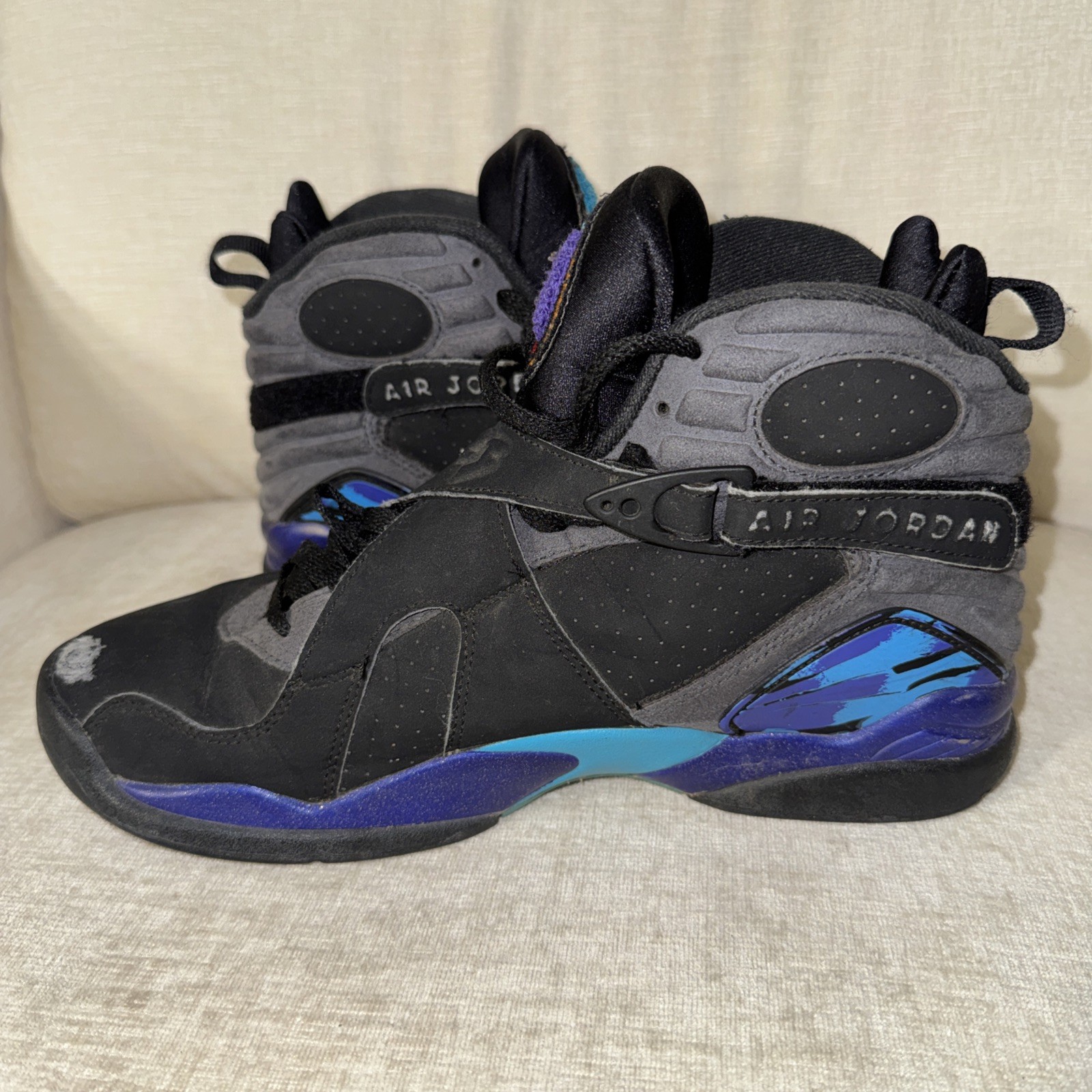 Size 9 – Jordan 8 Retro Aqua 2015 Sneakers Shoes Basketball