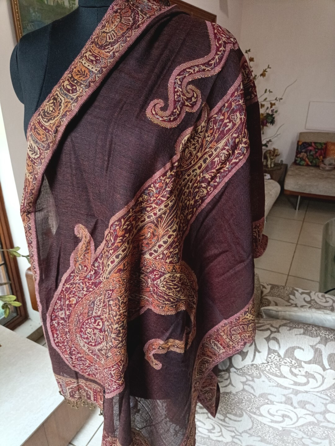 NEW DESIGNER JAMAVAR STOLE ~ 100% CASHMERE ~ PASHMINA SHAWL~ 16 DESIGNS CHOICE