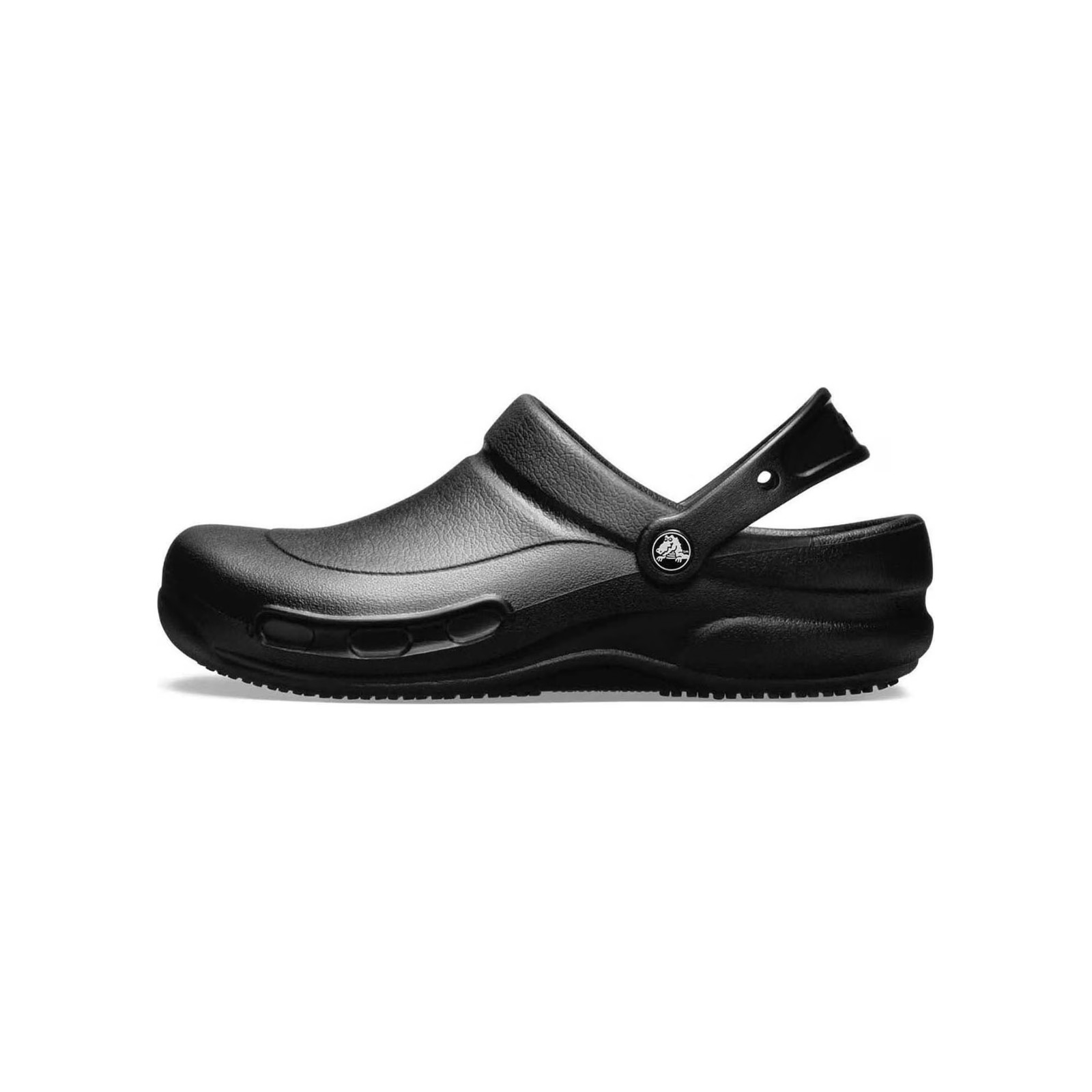 Crocs at Work Unisex Bistro Slip Resistant Clog Lightweight Black Width Medium