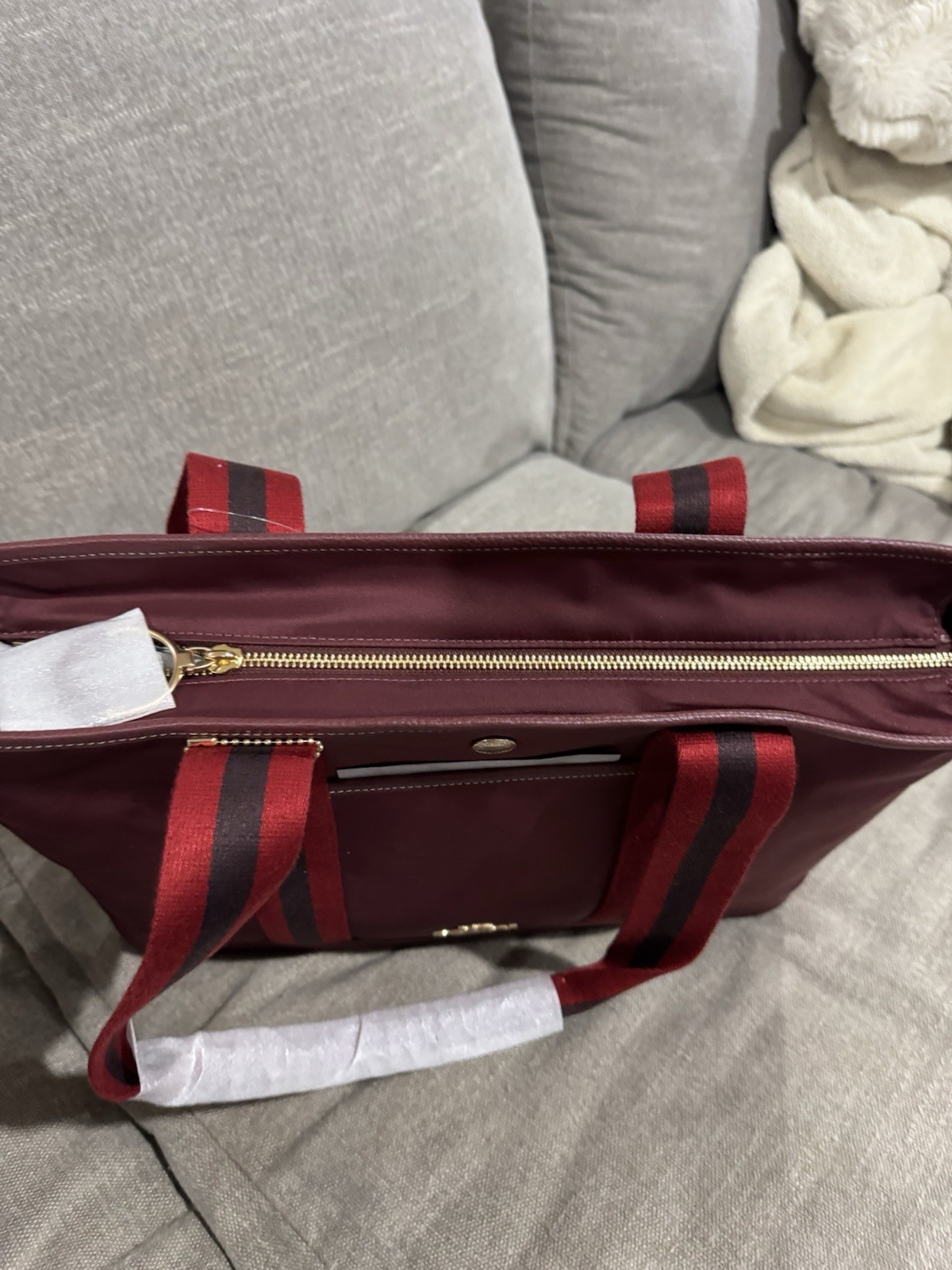 COACH NYL Ellis Tote Bag Wine Solid CA208 New With Tags