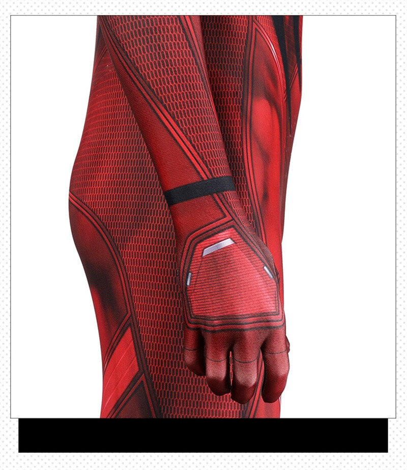 Scarlet Spider Costume Spider-Man Cosplay Outfits Jumpsuit Halloween Adult