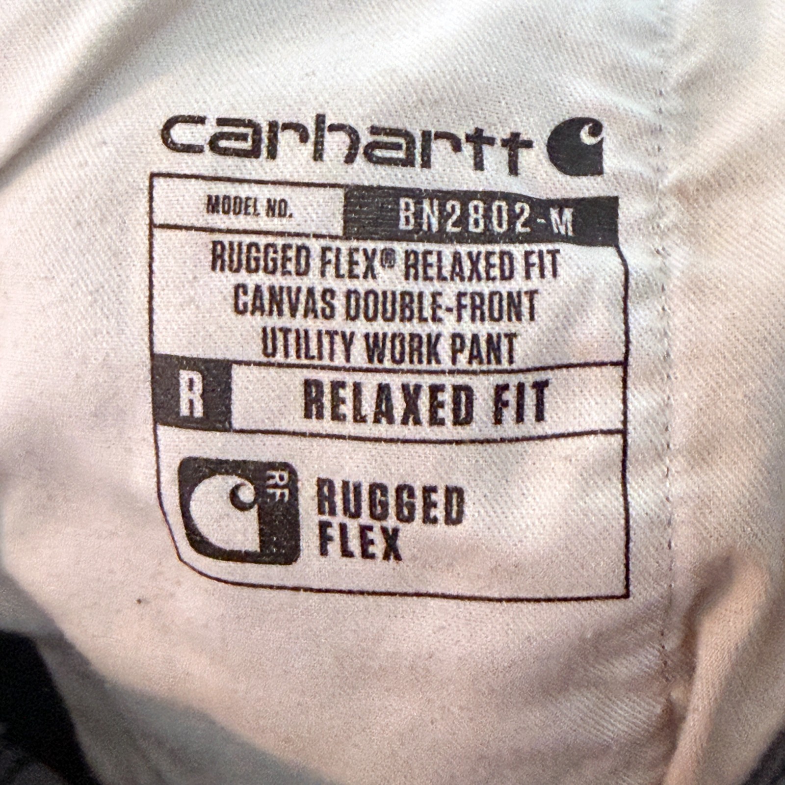 Carhartt 102802 Double Front Utility Pants Mens 31×30 Grey Shadow Distressed
