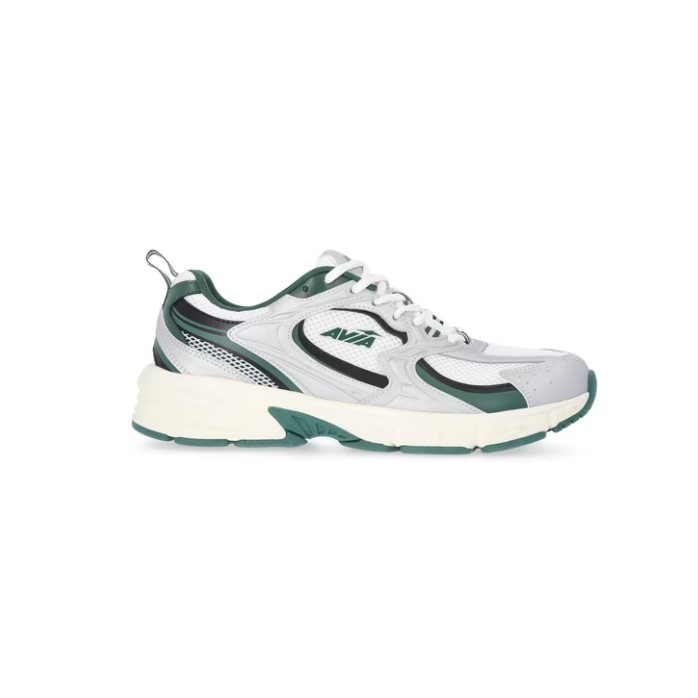 Avia 5000 Men’s Athletic Running Walking Shoes, Lace Up Sneakers, White Green