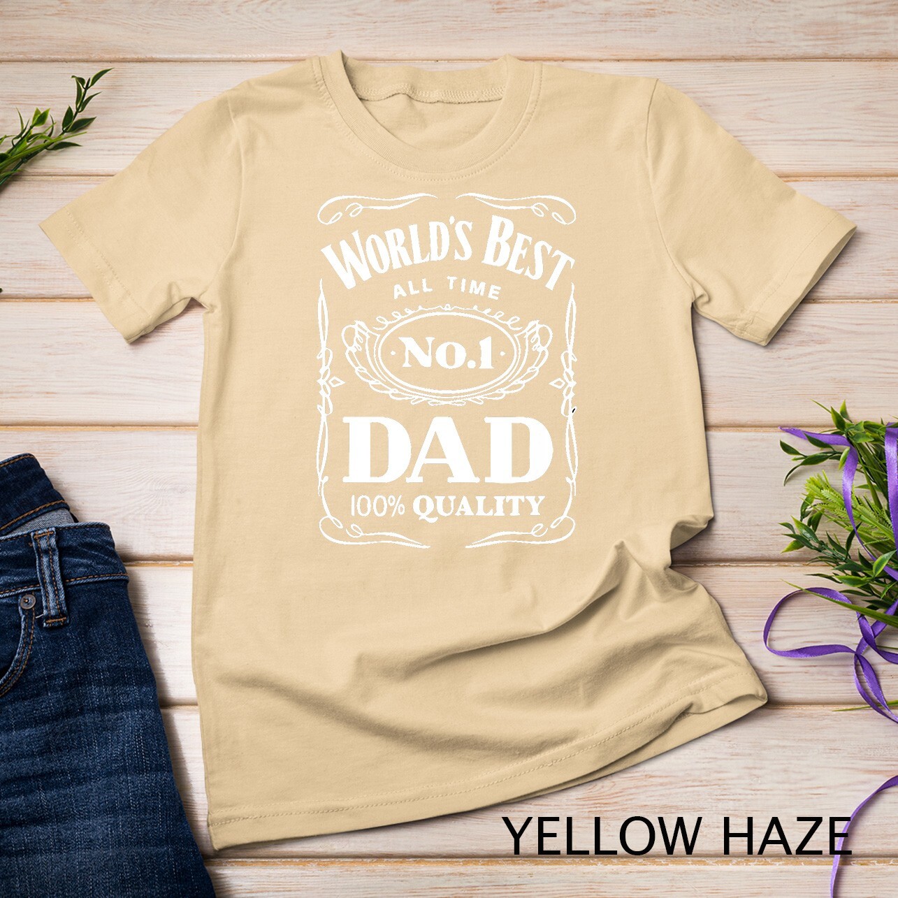 World´s Best No. 1 Dad – Daddy – Father – Gift T-Shirt Unisex T-shirt