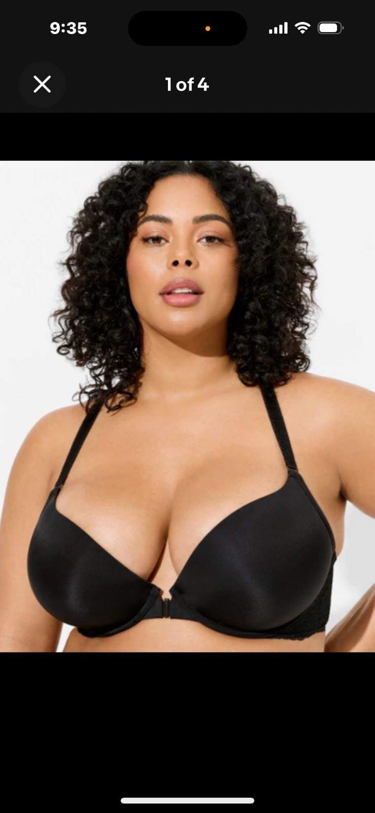 TORRID Plunge Push-Up Smooth Front Close Racerback Bra 38B