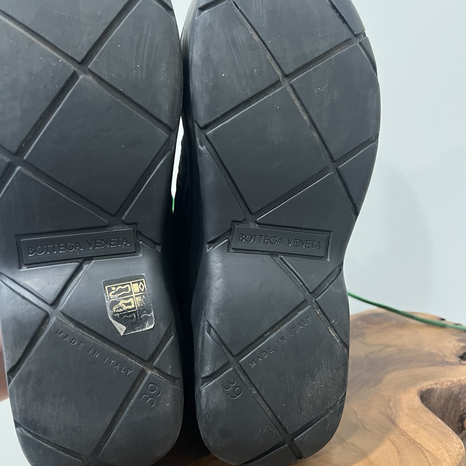 Bottega Veneta Black Nylon Puddle Bomber Boots Size 39