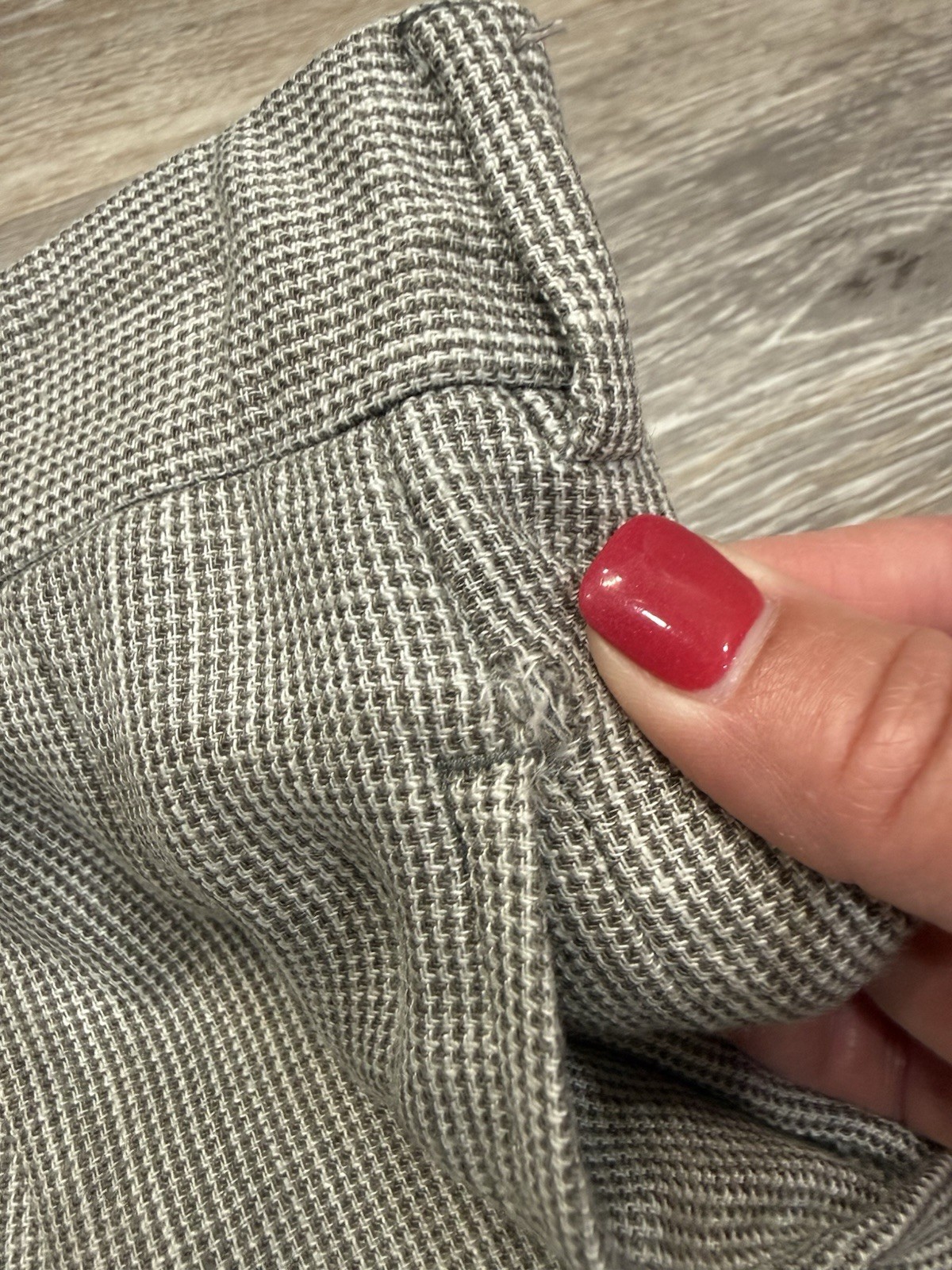 VTG Polo Ralph Lauren Pants Men 32×31*Gray Check Pleated Cuff Made in Italy READ