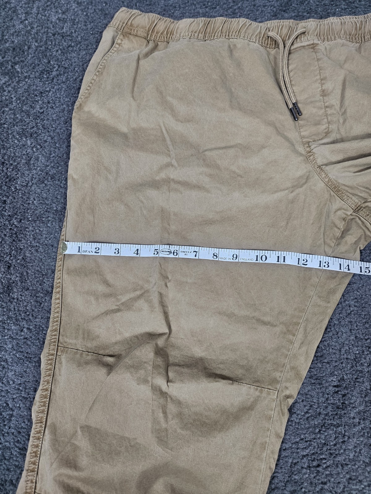 Men’s Jogger Pants 2XL 44-46 No Boundaries Urban Khaki Twill Elastic Waist