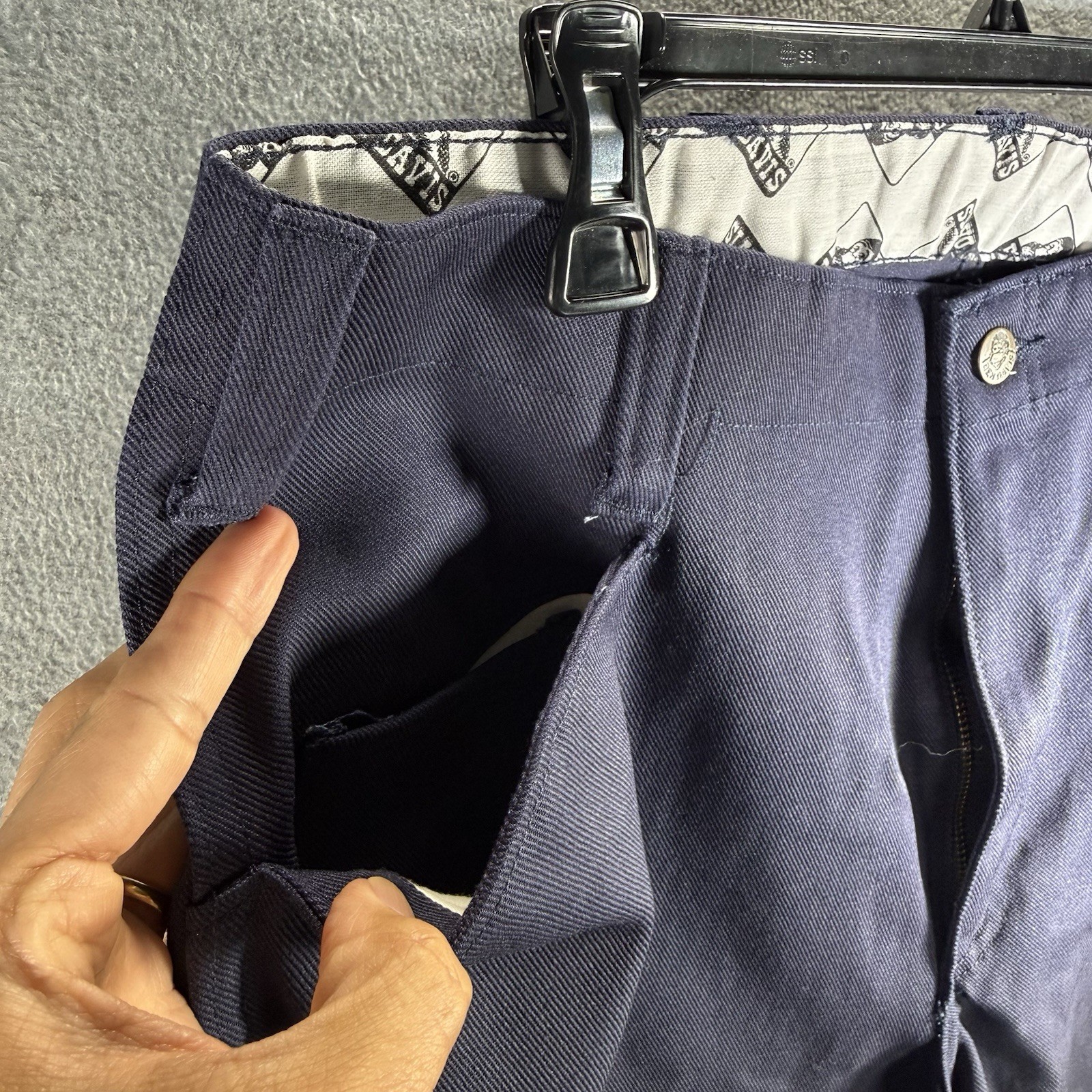 Ben Davis Men’s Original Ben’s Work Pants Blue Size 36 Heavy Duty Twill Vintage