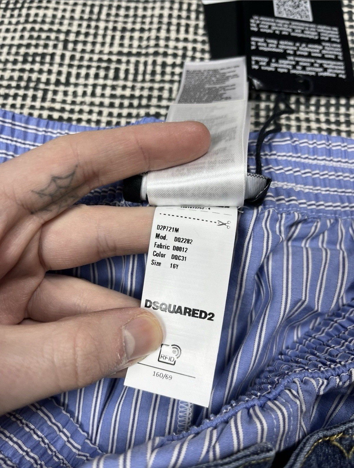 Rare Dsquared2 Reworked Denim Brief Shorts