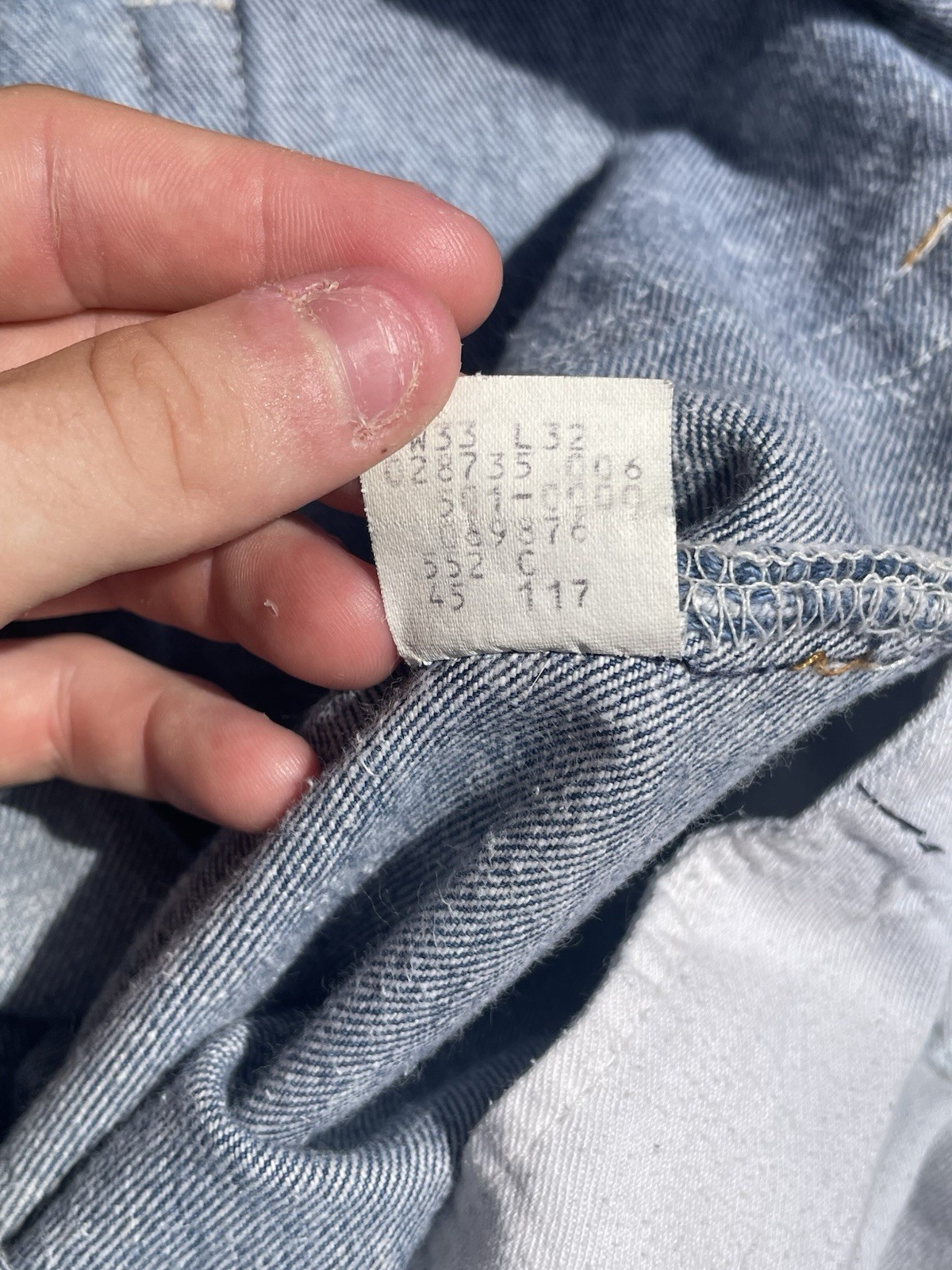 Vintage 80s Levis 501-0000 XX Jeans Mens 33×32 USA Blue Denim