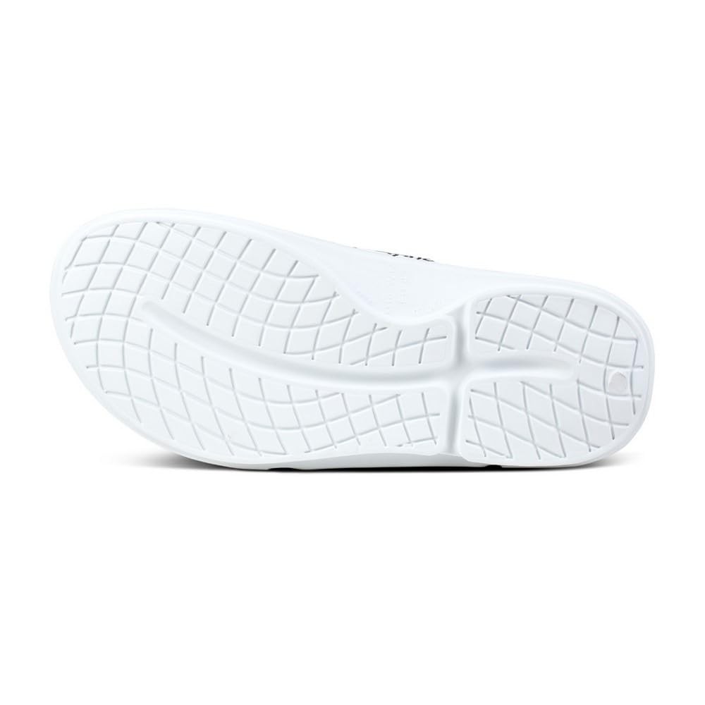 Sz 11 Unisex OOahh Sport Flex Limited Slide Sandal (White Labyrinth)