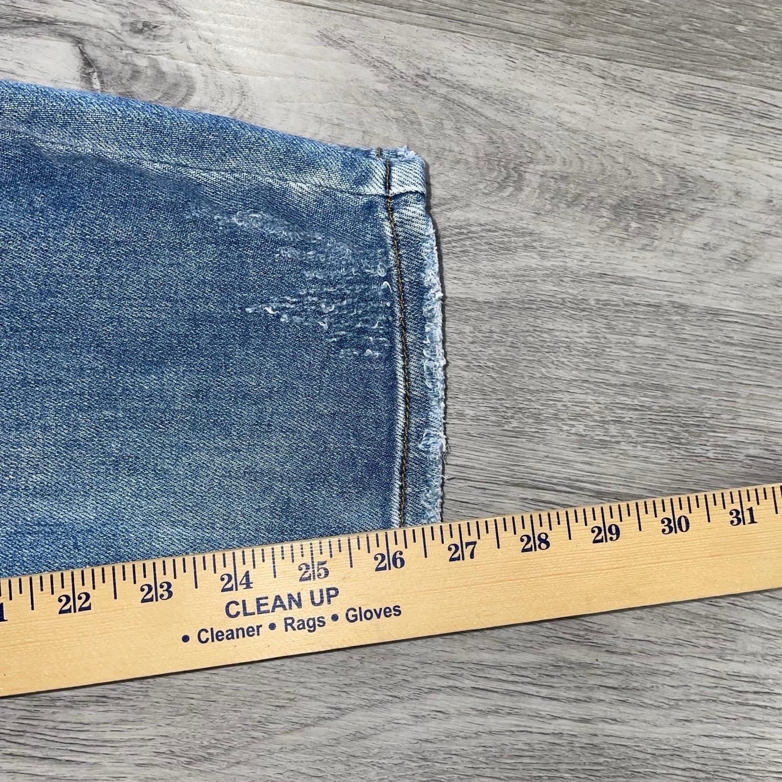Judy Blue Destroyed Boyfriend Denim Jeans Womens Size 11/30 Blue JB82170LT Pants