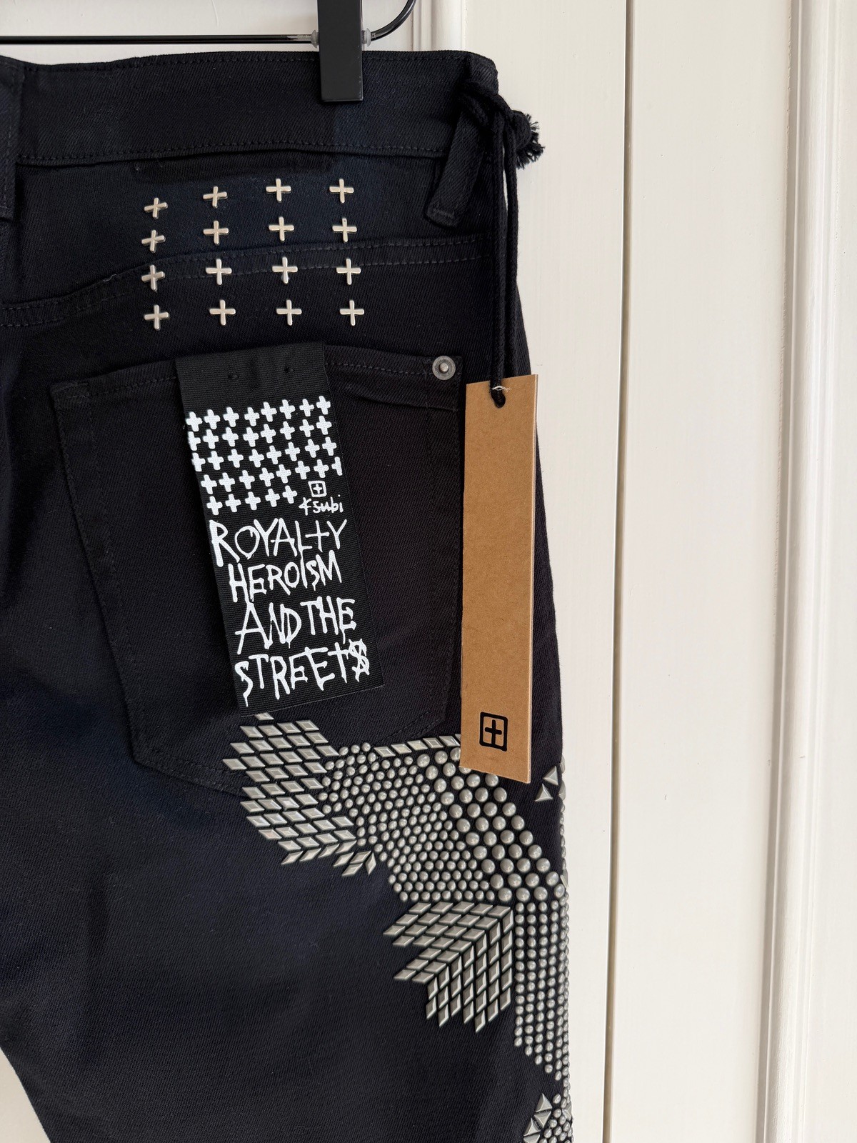 new Ksubi mens jeans van winkle black replica eagle 32