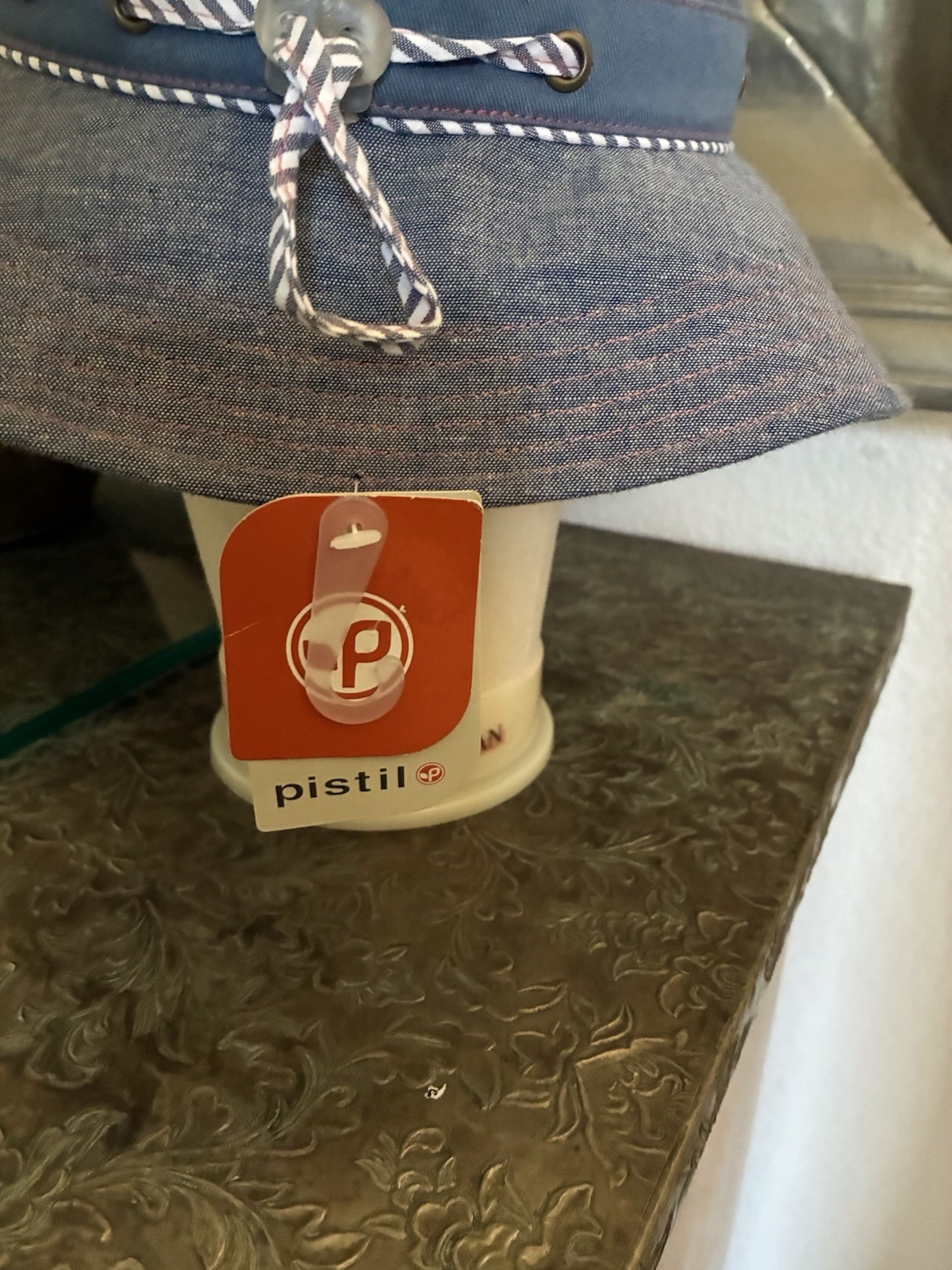 Pistil Designs Hilary Sun Hat One Size Women’s Blue Denim Fabric Summer Hat NEW