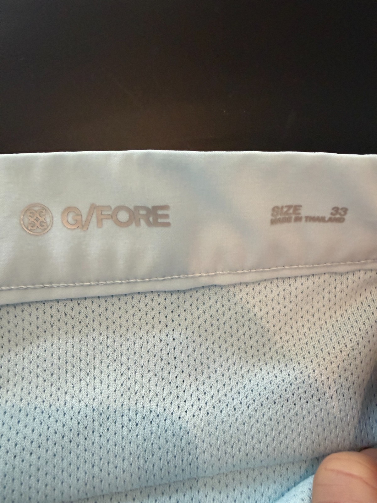 G/FORE Maverick Shorts Light Blue Size 33 4-way Stretch Performance Mens