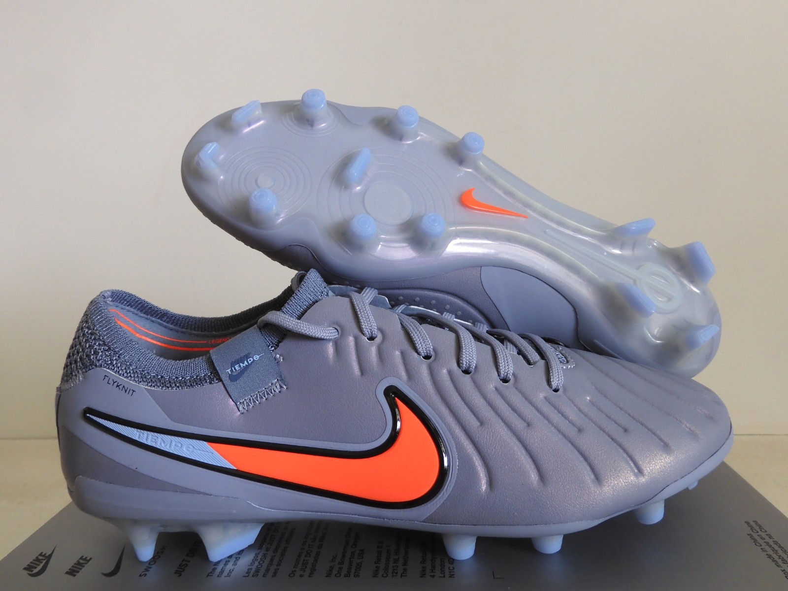 Nike Tiempo Legend 10 Elite Fg Blue Eclipse-Black Mens Sz 6 [DV4328-402]