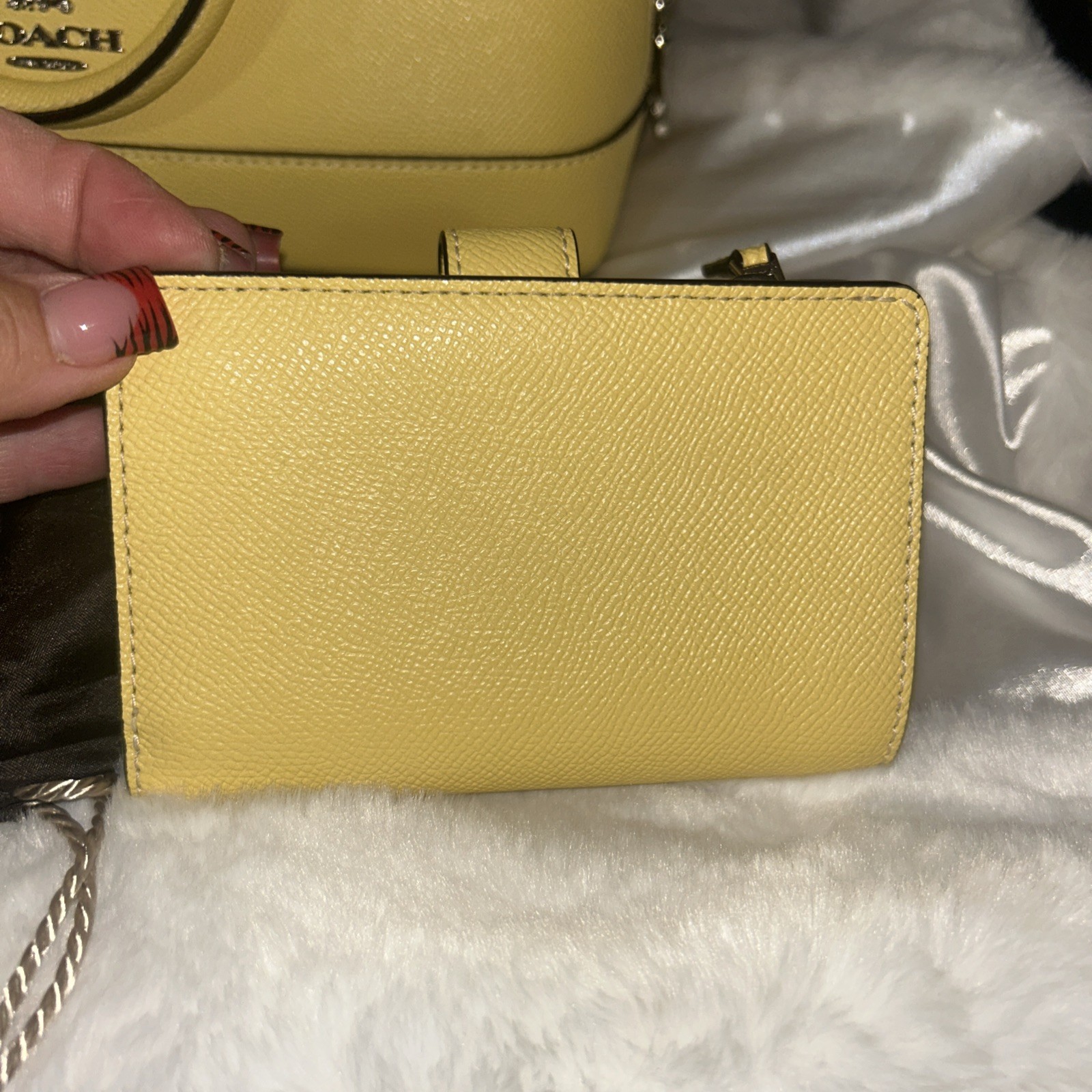 Coach 27591 Crossgrain Mini Sierra Satchel And Matching Wallet And Dust Bag