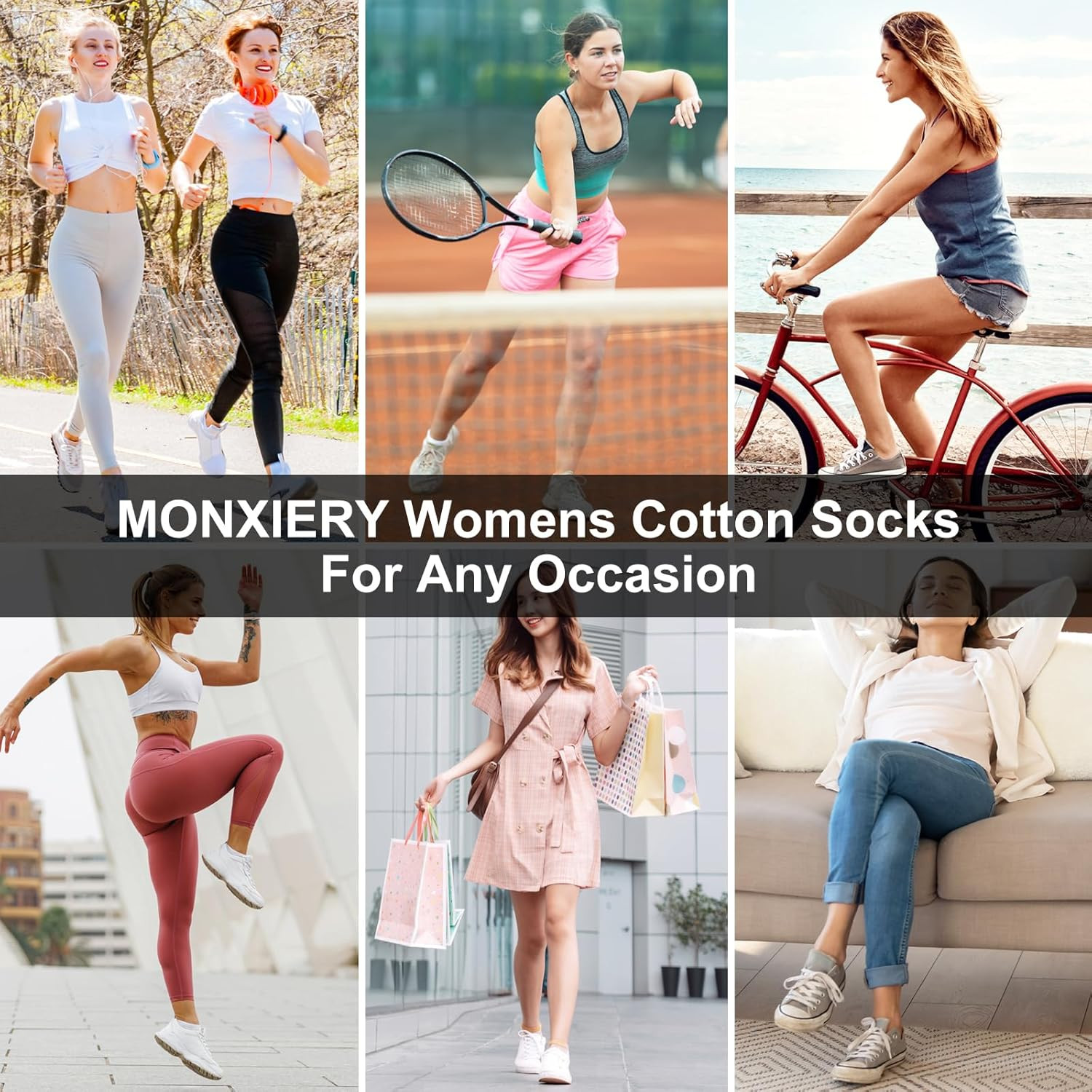 8 Pairs Womens 100% Cotton Non Slip No Show Socks, Low Cut Casual Invisible Line