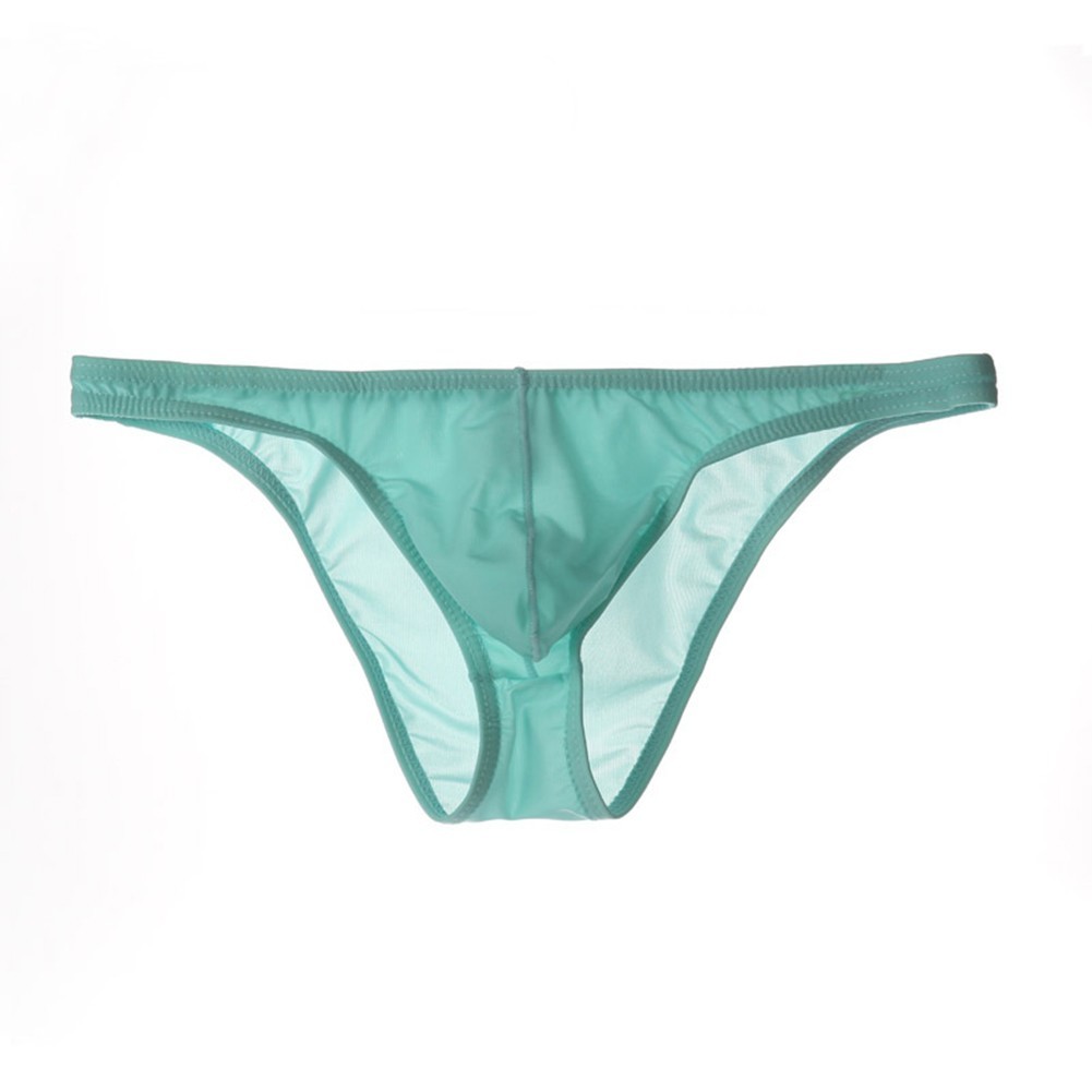 Ultrathin Mens Pouch Briefs Breathable Ice Silk Underwear for All Seasons
