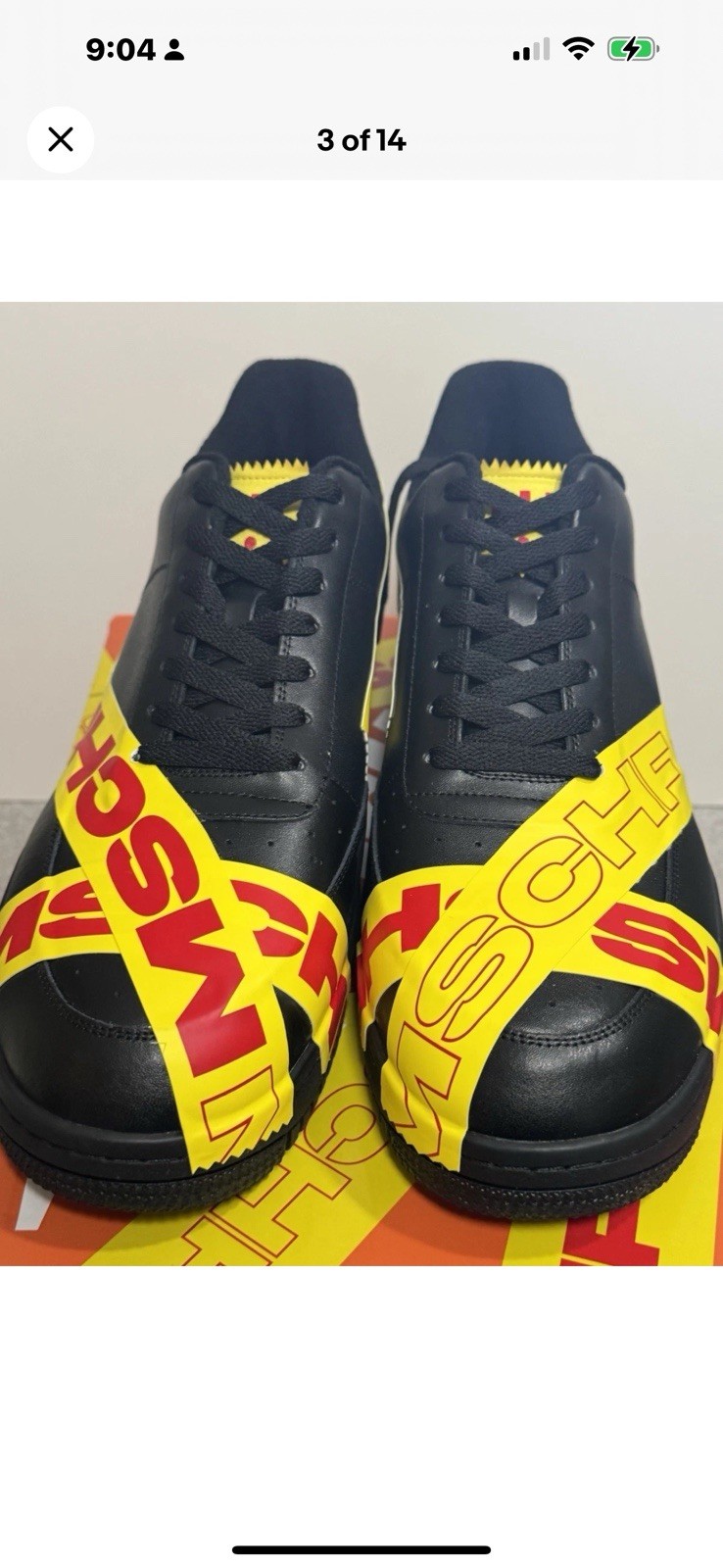 Size 7 – MSCHF TAP3 Black-AUTHENTIC