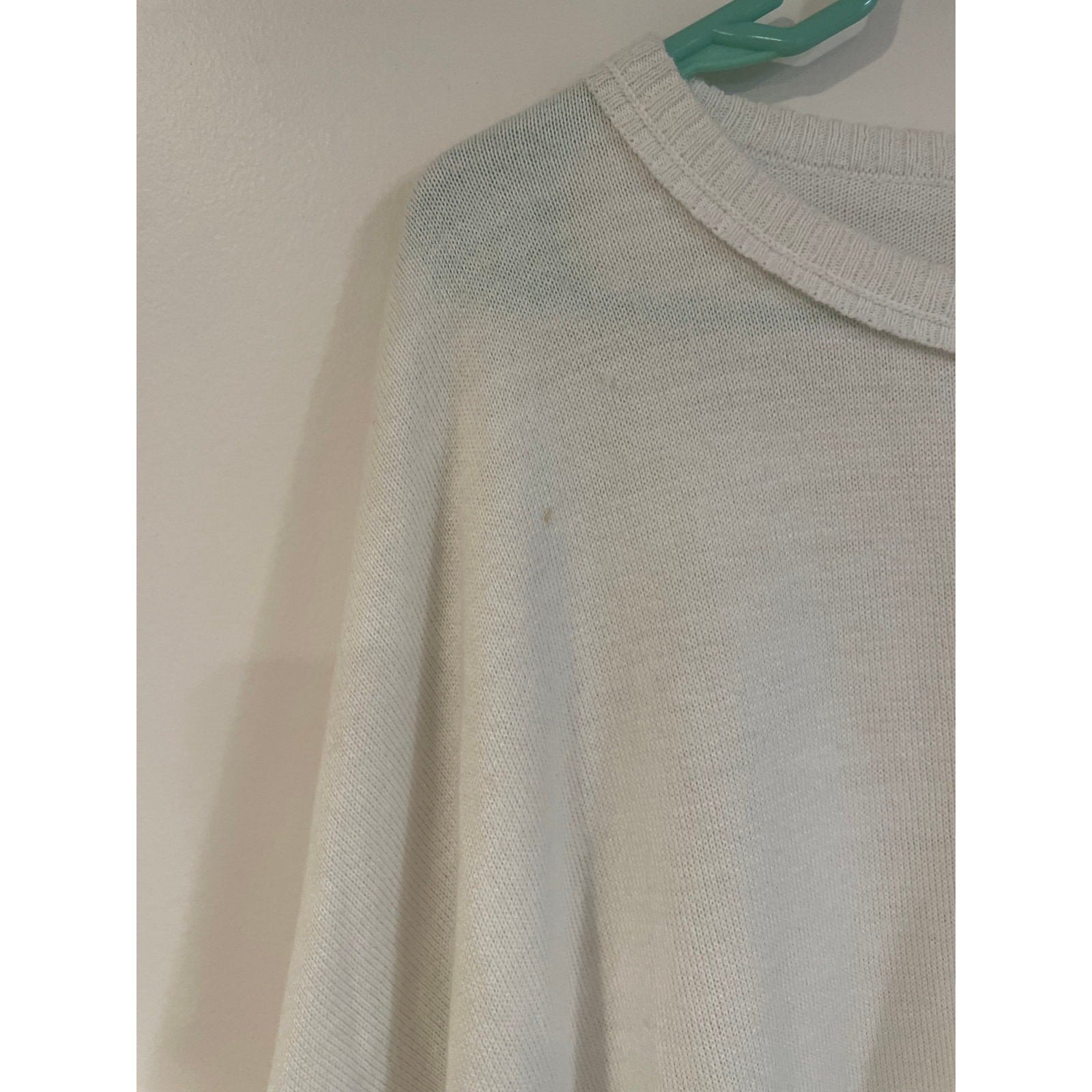 Mer Sea Catalina V-Neck Sweater Oversized One Size in White