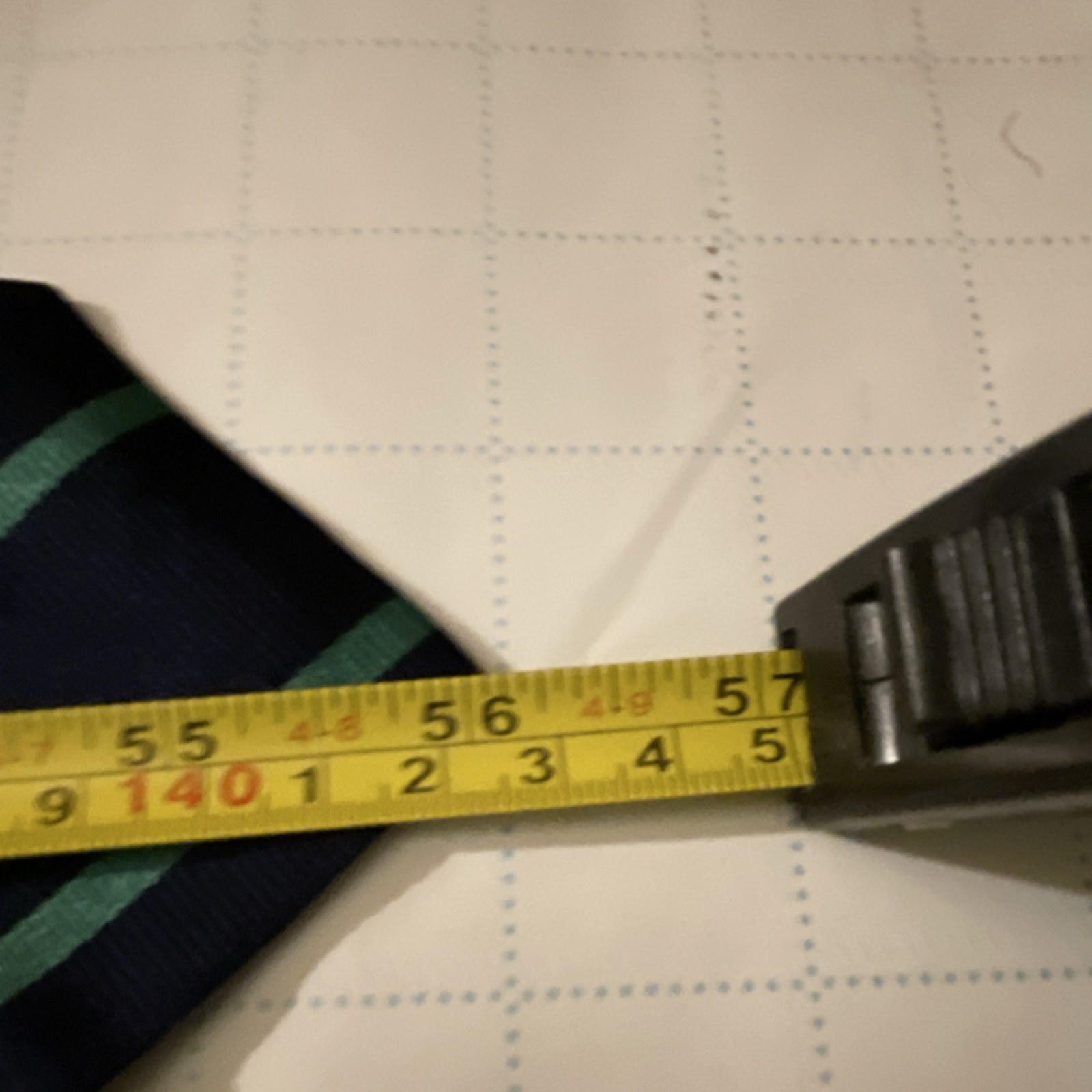 GANT Men’s Navy Green Striped Silk Tie Woven Classic Designer 57-60 Inches